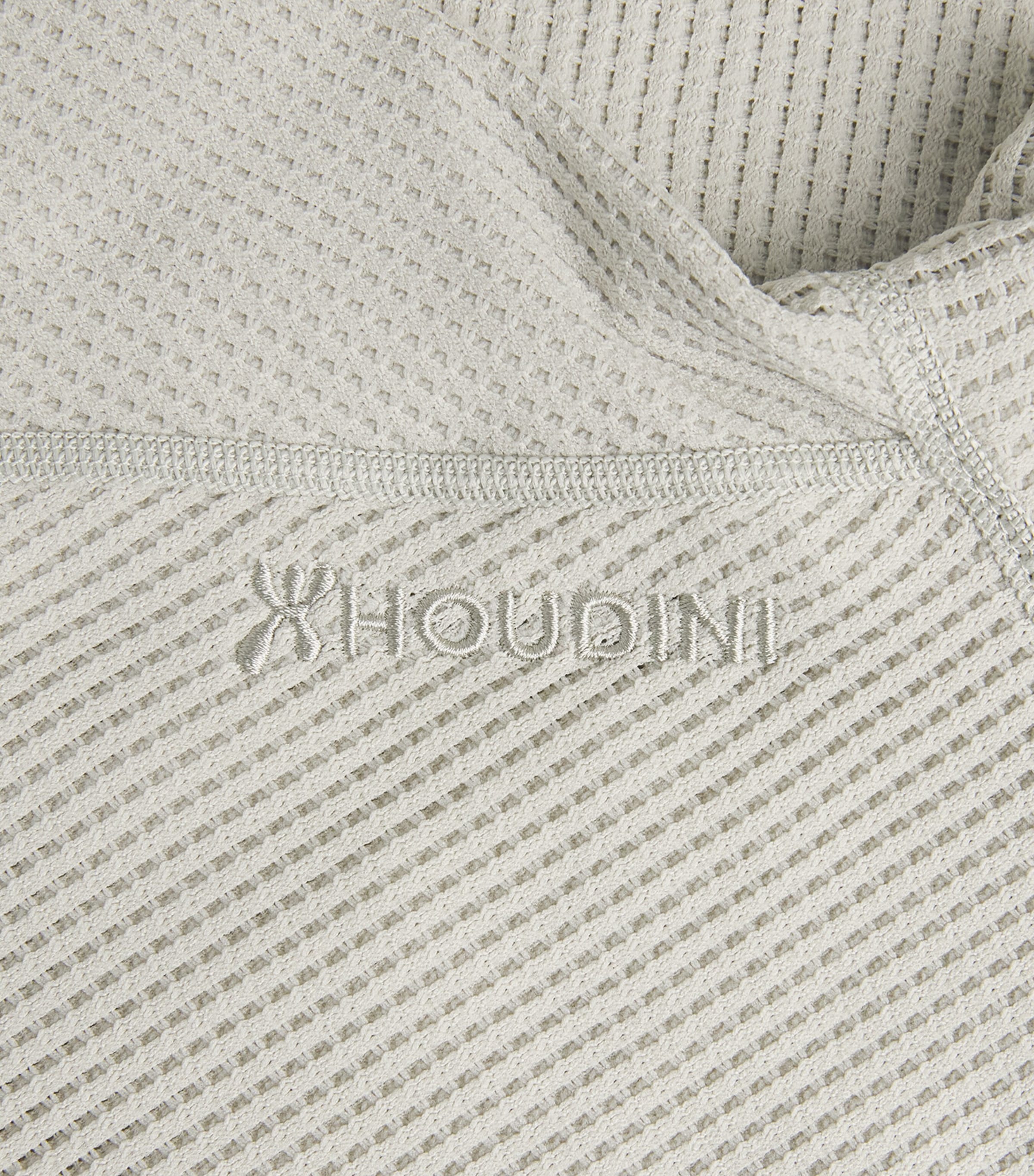Houdini Mens Technical Mesh Half-Zip Sweatshirt Greenish Grey Image 6
