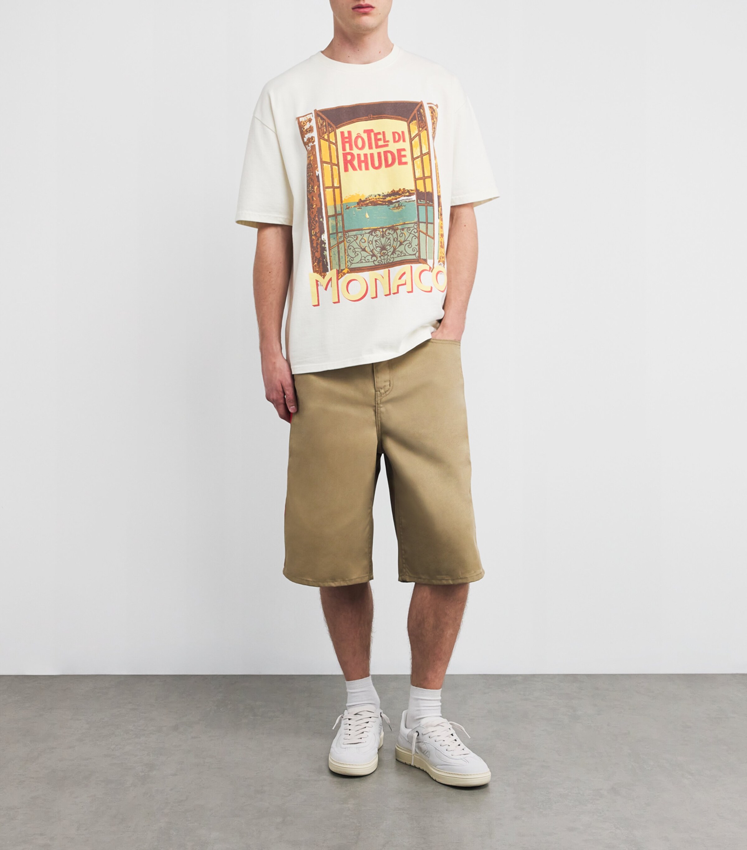 Rhude Cotton Hotel Di Monaco T-Shirt | Harrods US