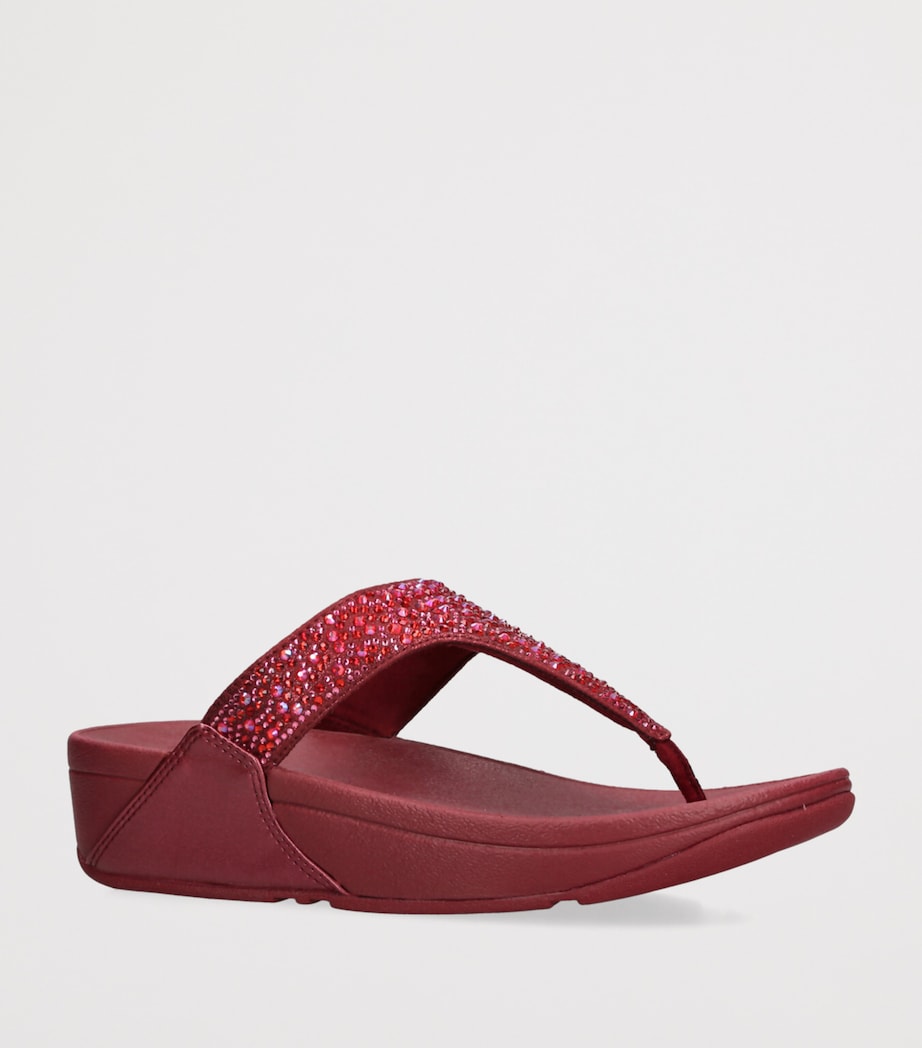 FitFlop Embellished Lulu Flatform Flip Flips 40 Wine Image 3