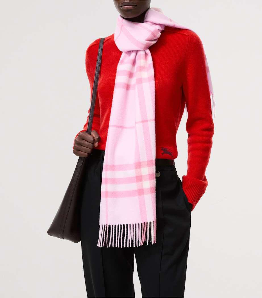 Burberry Cashmere Check Scarf Cami Pink Image 2
