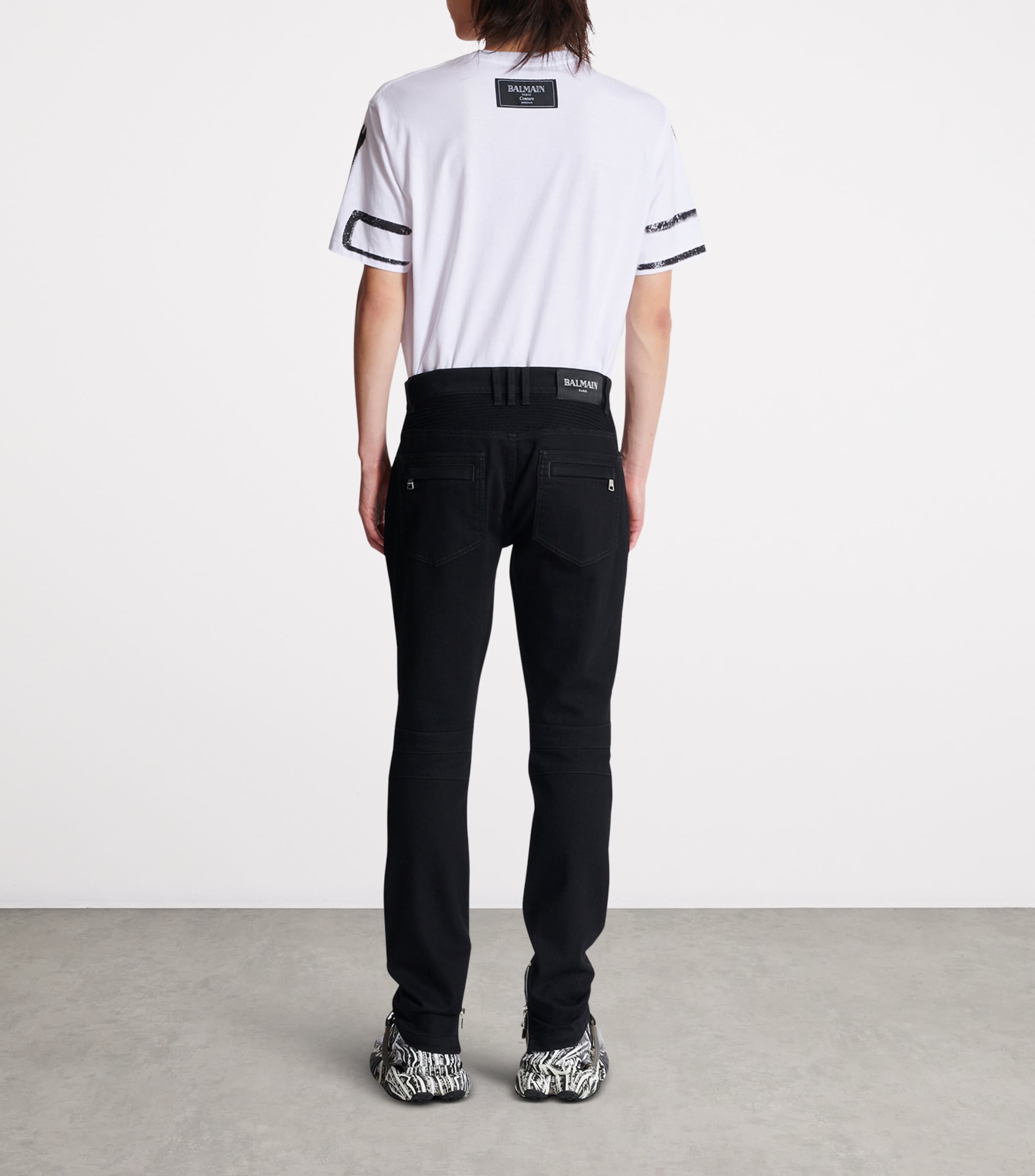 Slim Biker Jeans 0PA NOIR Image 2