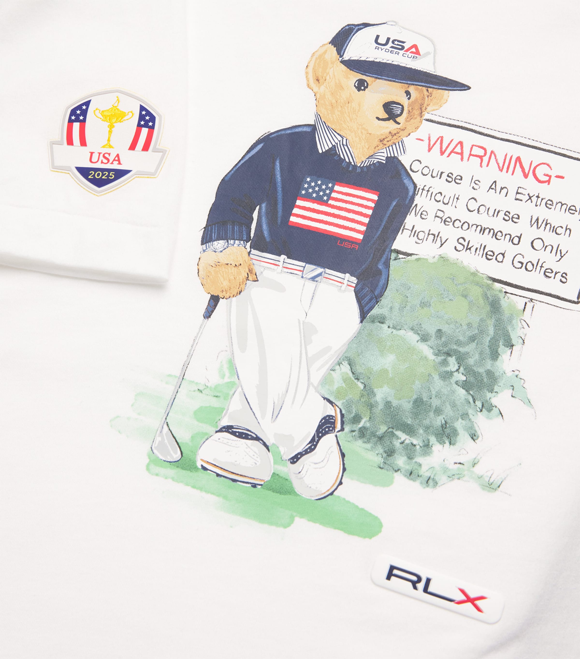 Cotton Ryder Cup Polo Bear T-Shirt CERAMIC WHITE Image 5