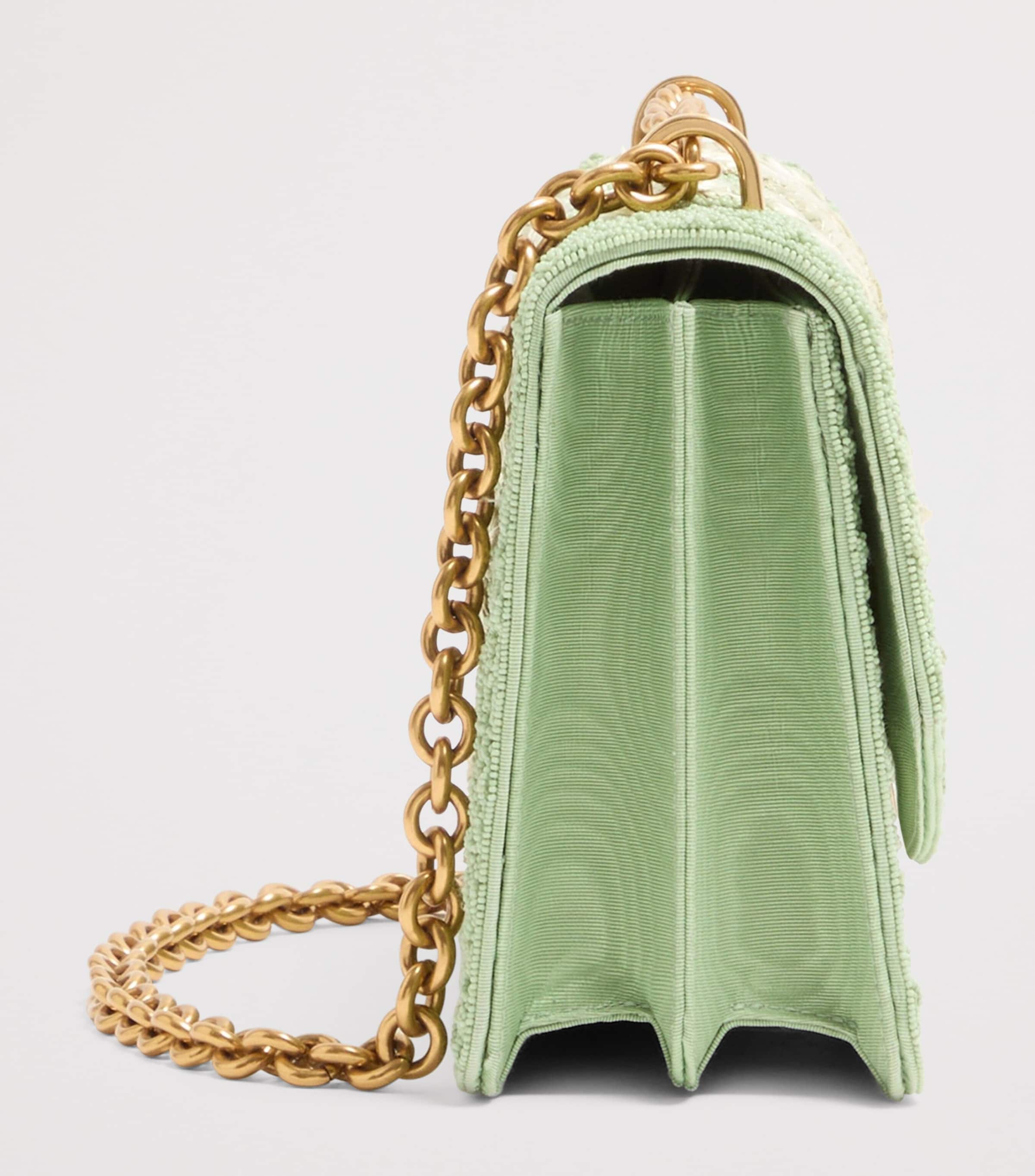 Valentino Garavani Beaded Vain Shoulder Bag Image 3