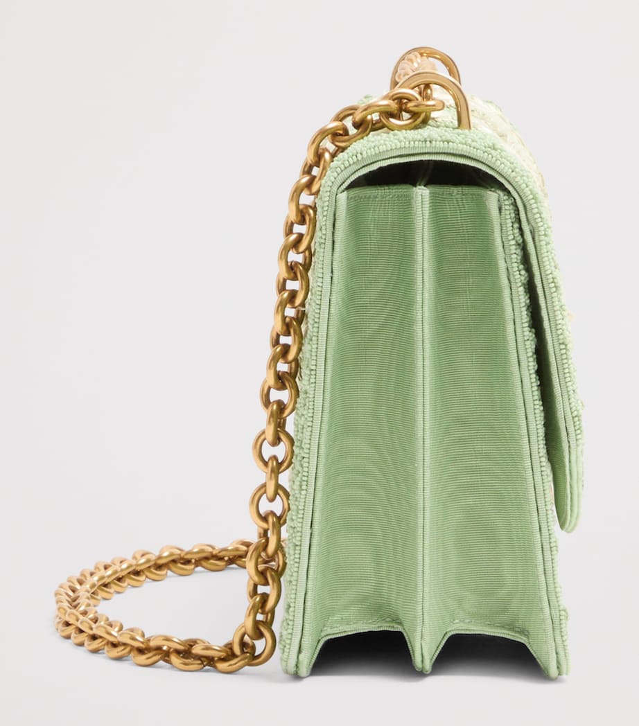Valentino Garavani Beaded Vain Shoulder Bag Image 3
