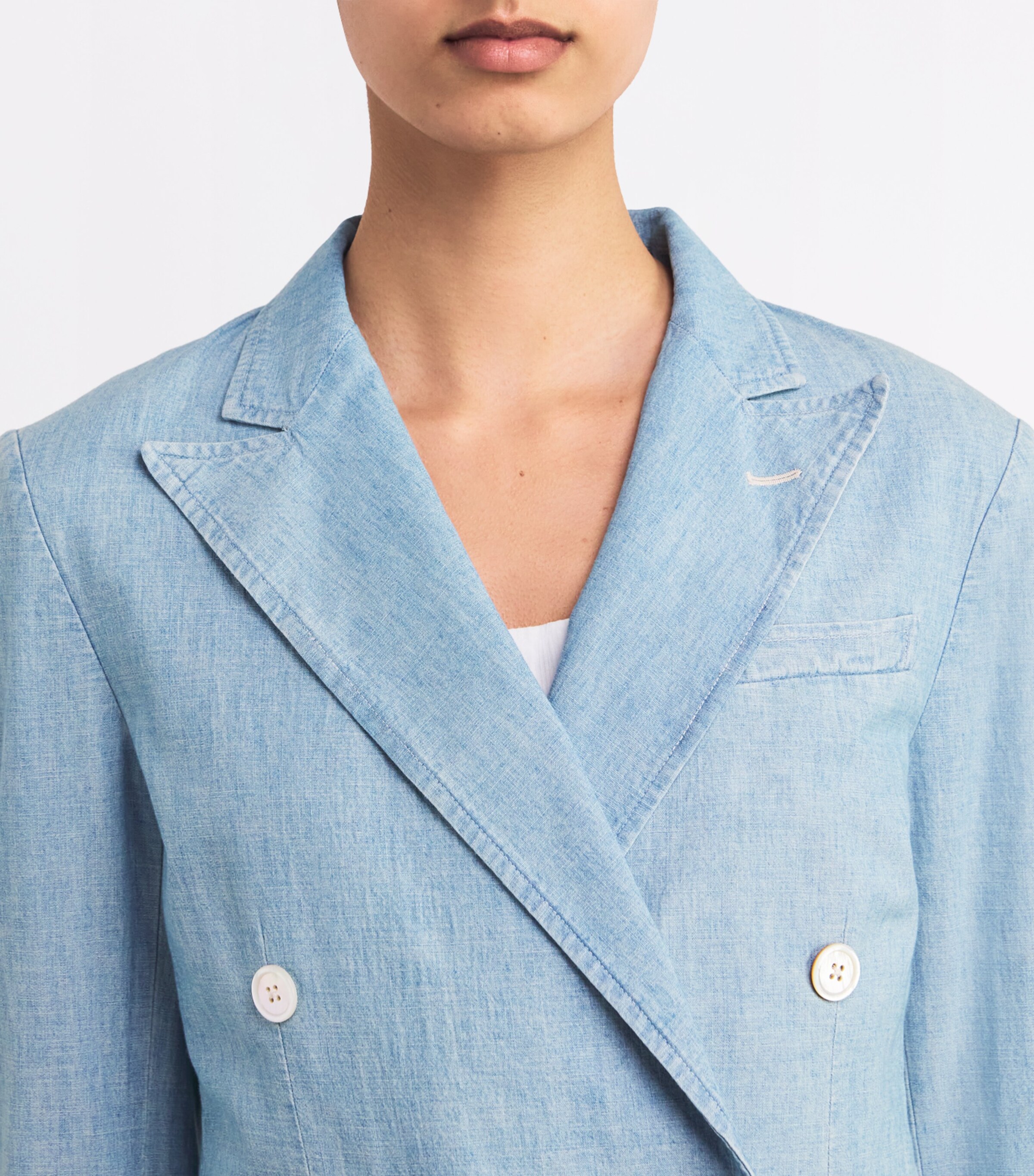 Polo Ralph Lauren Denim Double-Breasted Blazer | Harrods CA