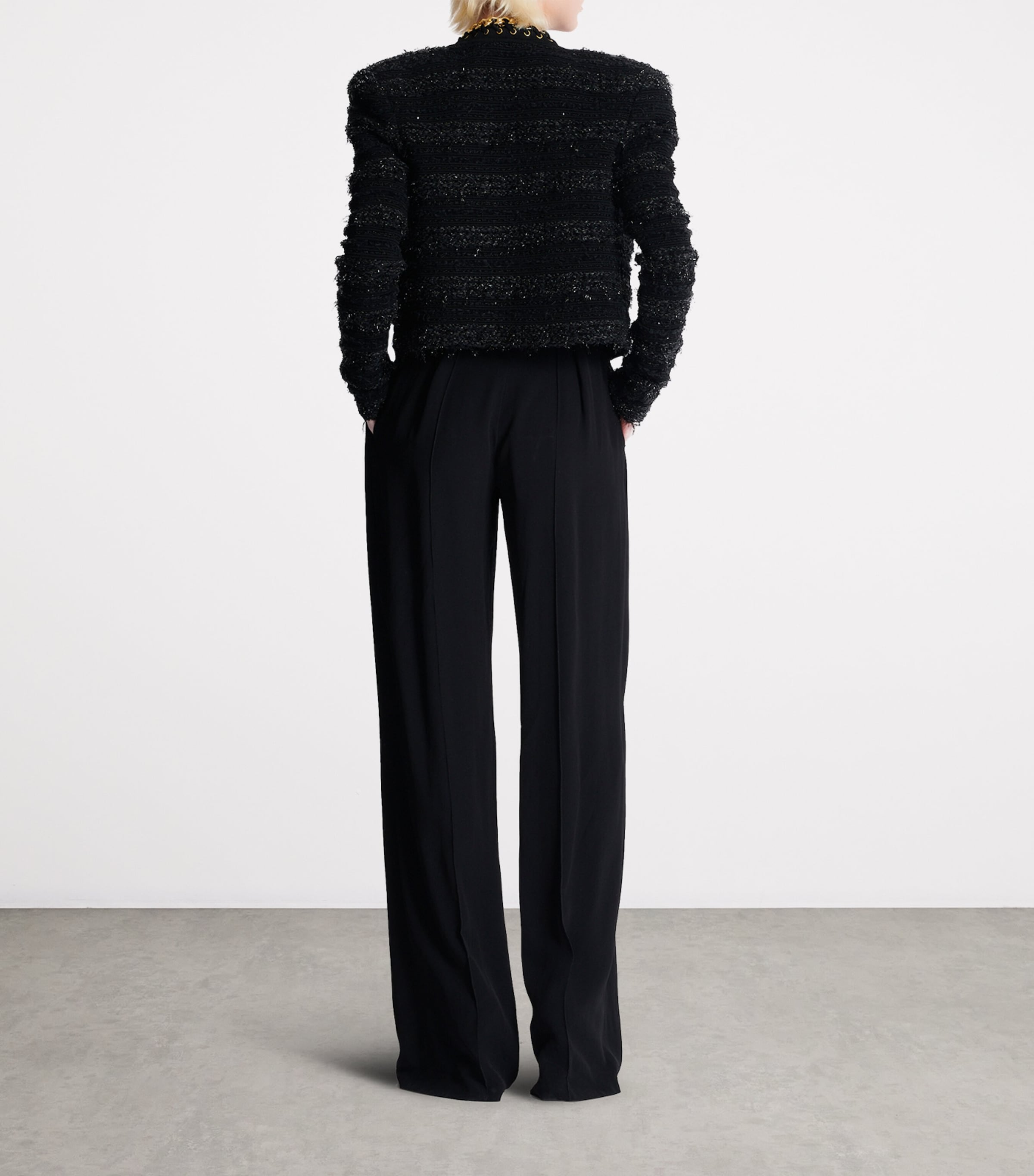 Chain-Detail Jacket EAD NOIR/OR Image 3