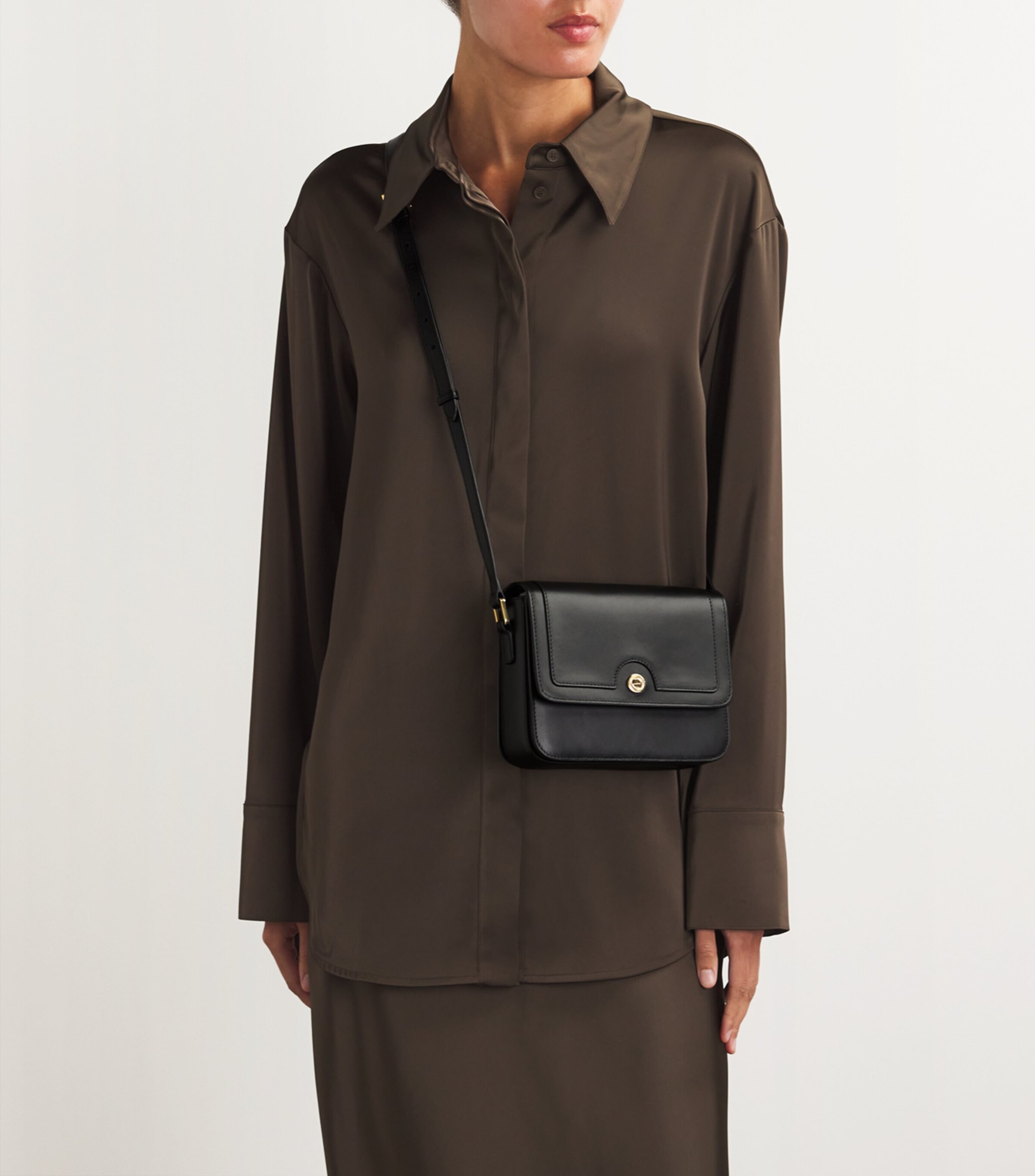 Leather Camera Bag BLACK Image 5