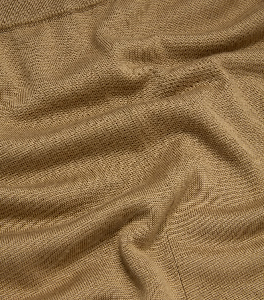 Merino Wool-Silk Thora Maxi Skirt PUTTY Image 2