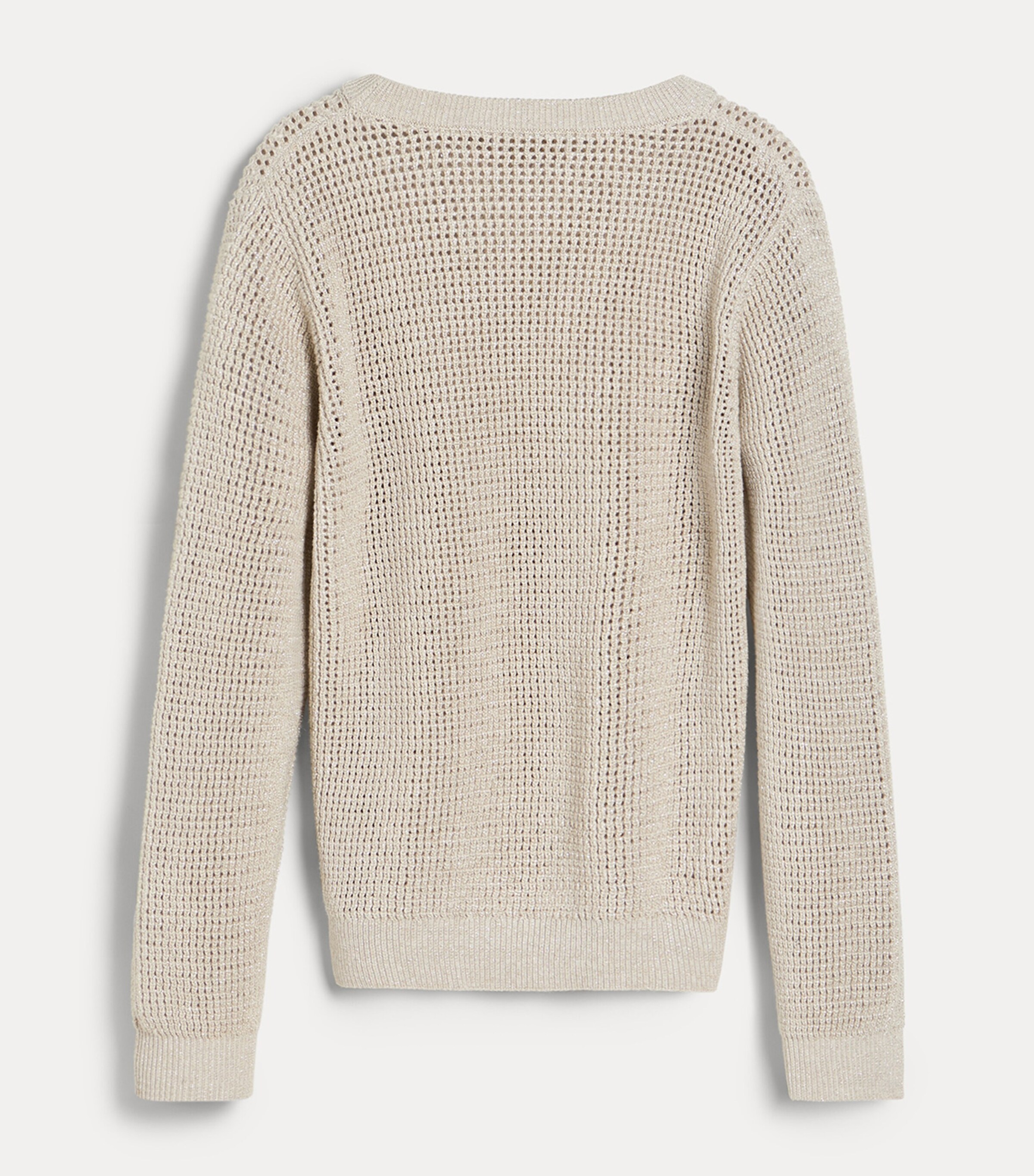 Brunello Cucinelli Kids Womens Cotton-Blend Open-Knit Sweater (4-6 Years) Image 2