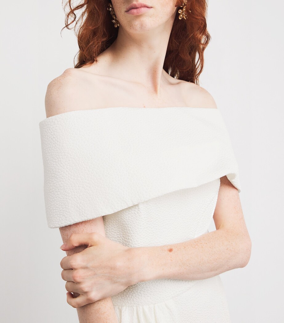 Textured Philomela Midi Dress IVO Image 4