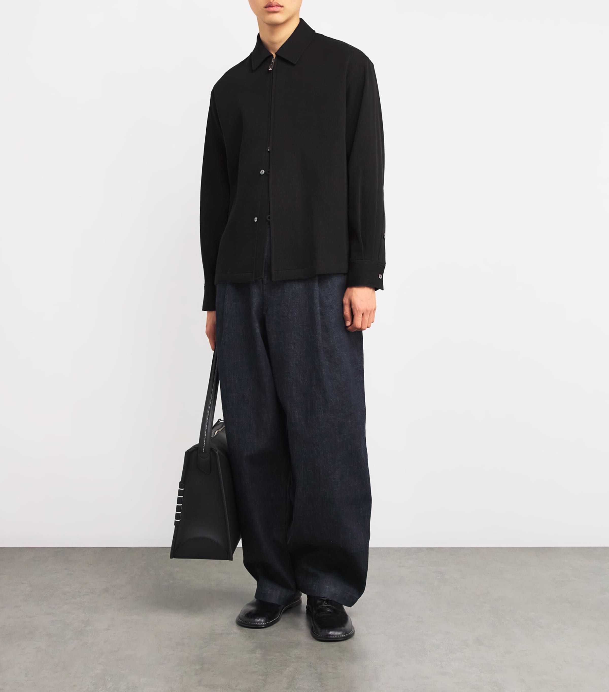 Le 17 Septembre Mens Cotton Jacket Black Image 2