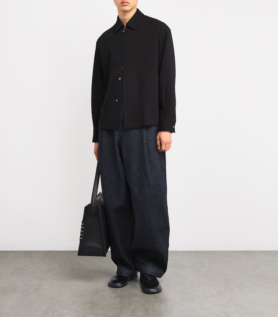 Le 17 Septembre Mens Cotton Jacket Black Image 2