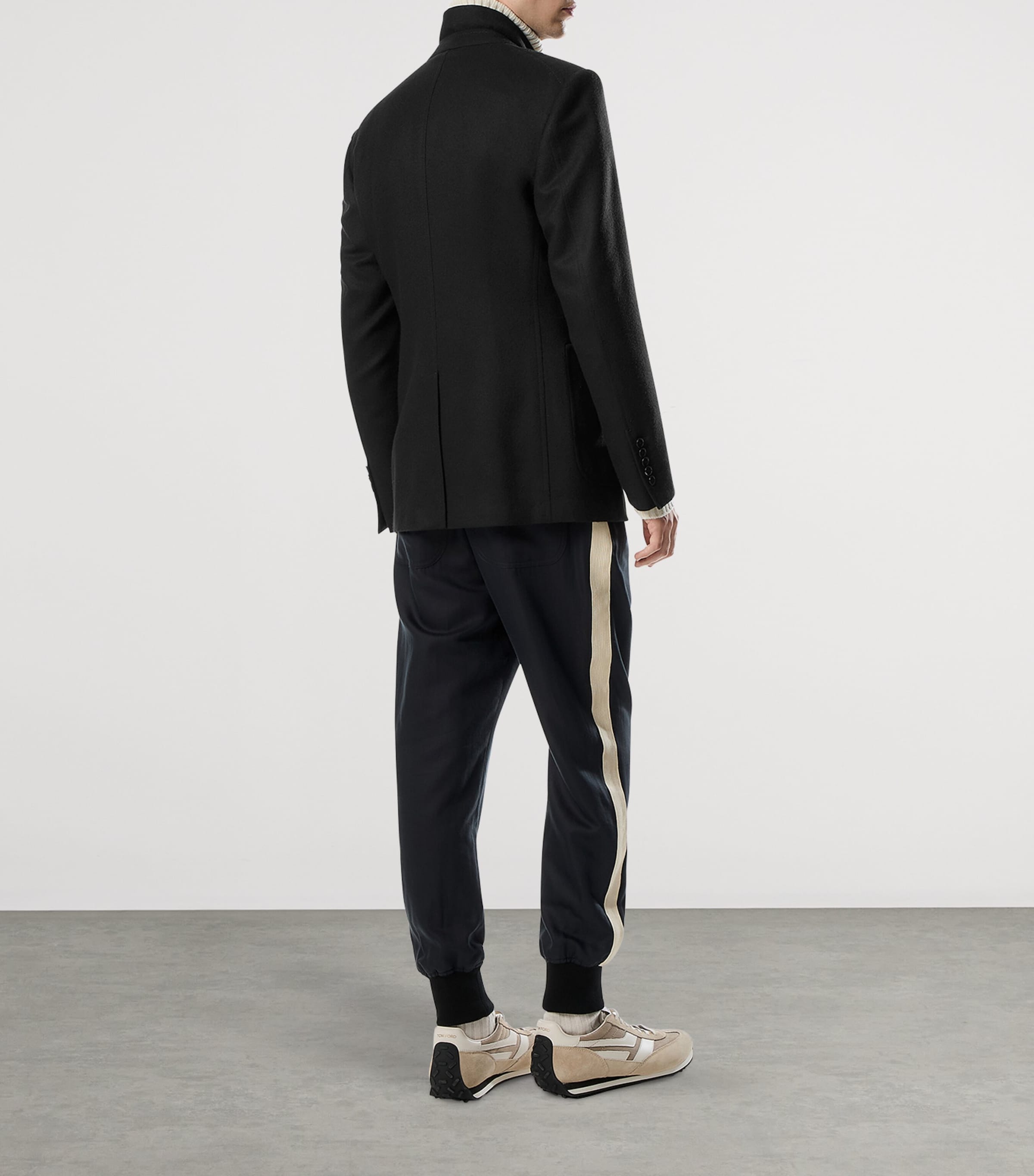 Cotton-Silk Drawstring Sweatpants XLBAW Image 3