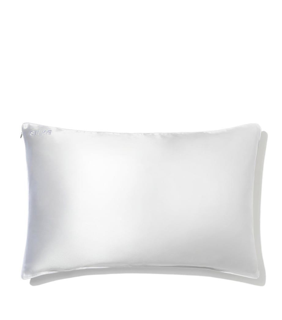 Mulberry Silk Queen Pillowcase WHITE Image 1