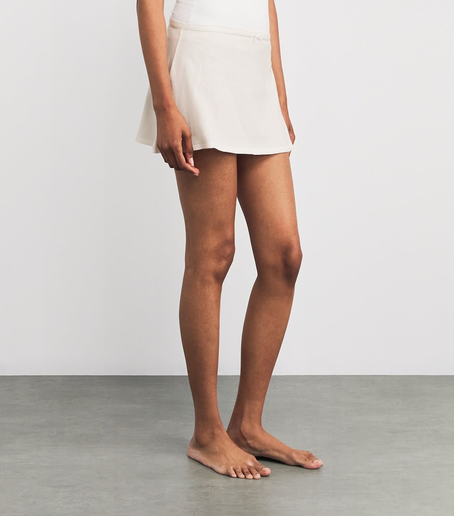 Drop Needle Mini Skirt SNOW Image 3