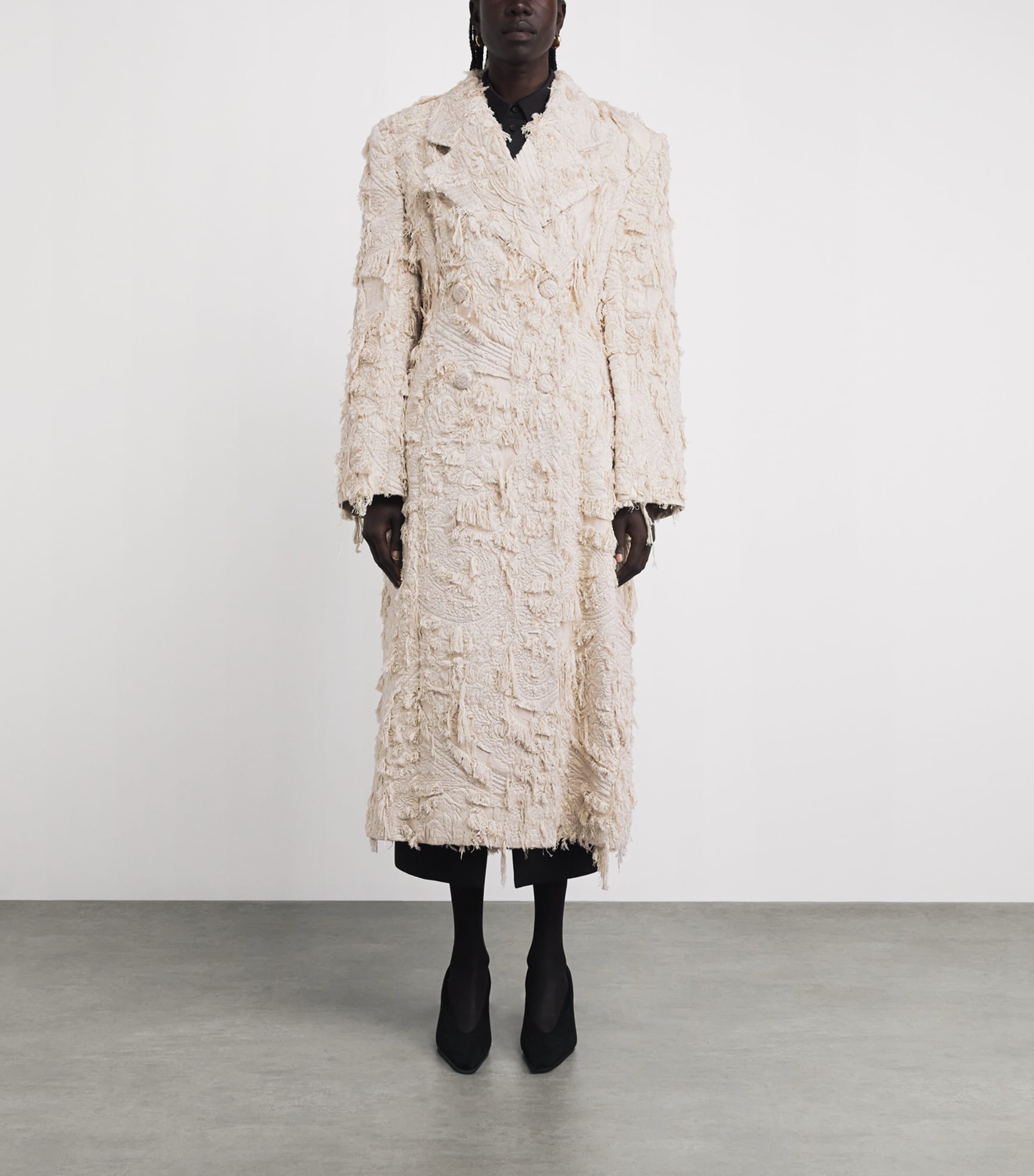 CAMILLA AND MARC Womens Double-Breasted Tundra Coat Stone Image 4