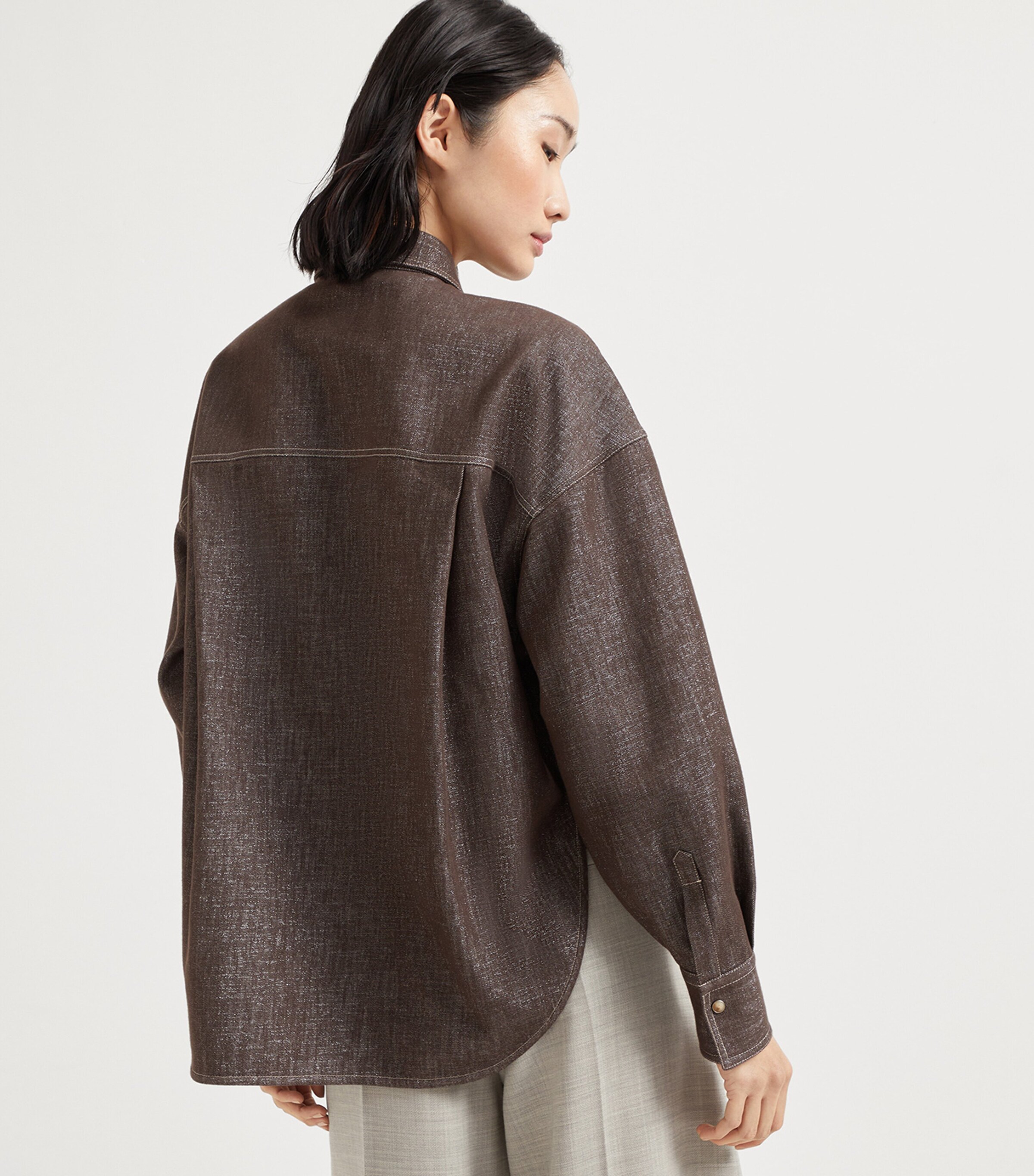 Sparkling No-Fade Denim Shirt C003 Image 3