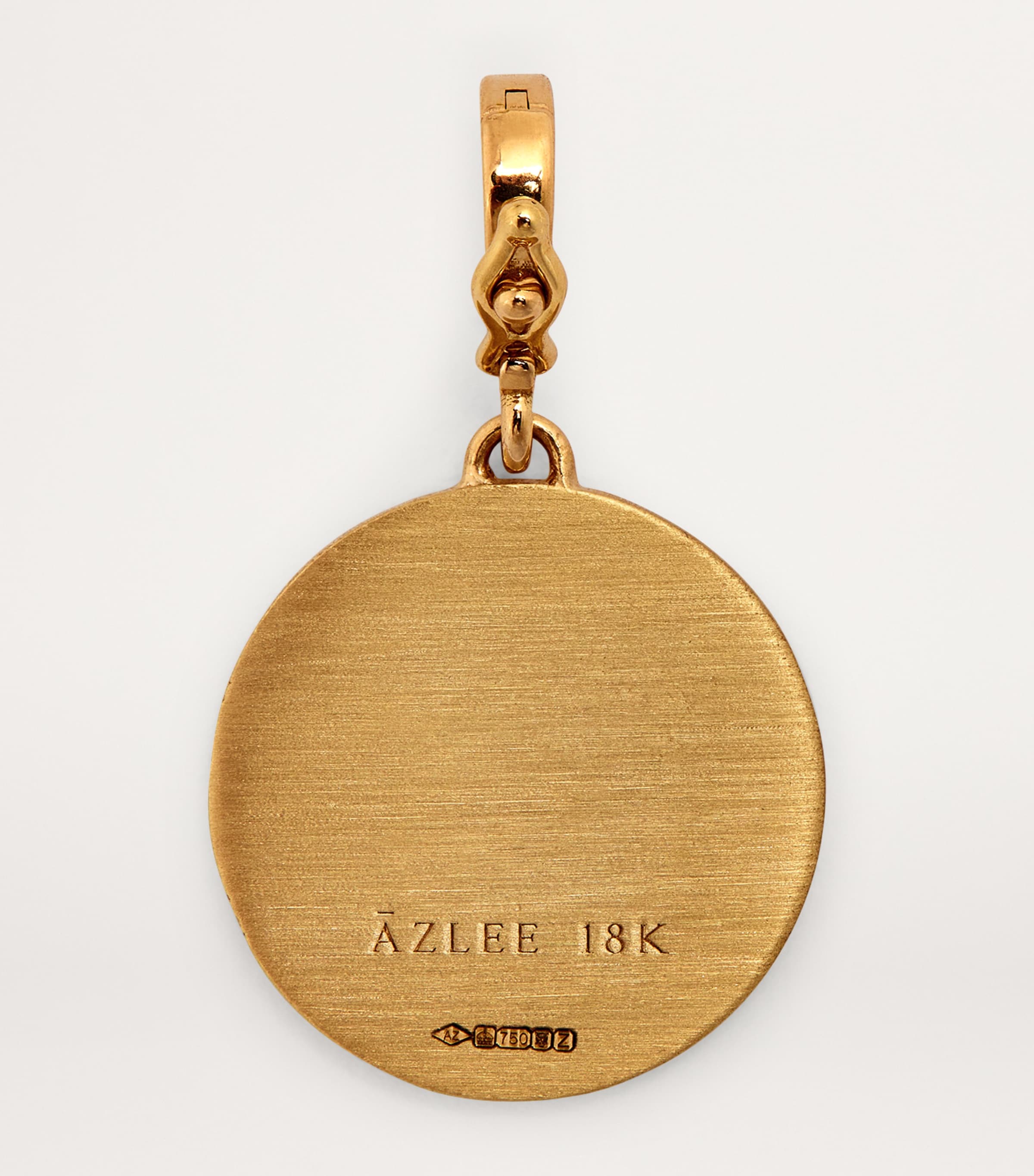 Small Yellow Gold and Diamond Cosmic Coin Charm YELLOW GOLD Image 3