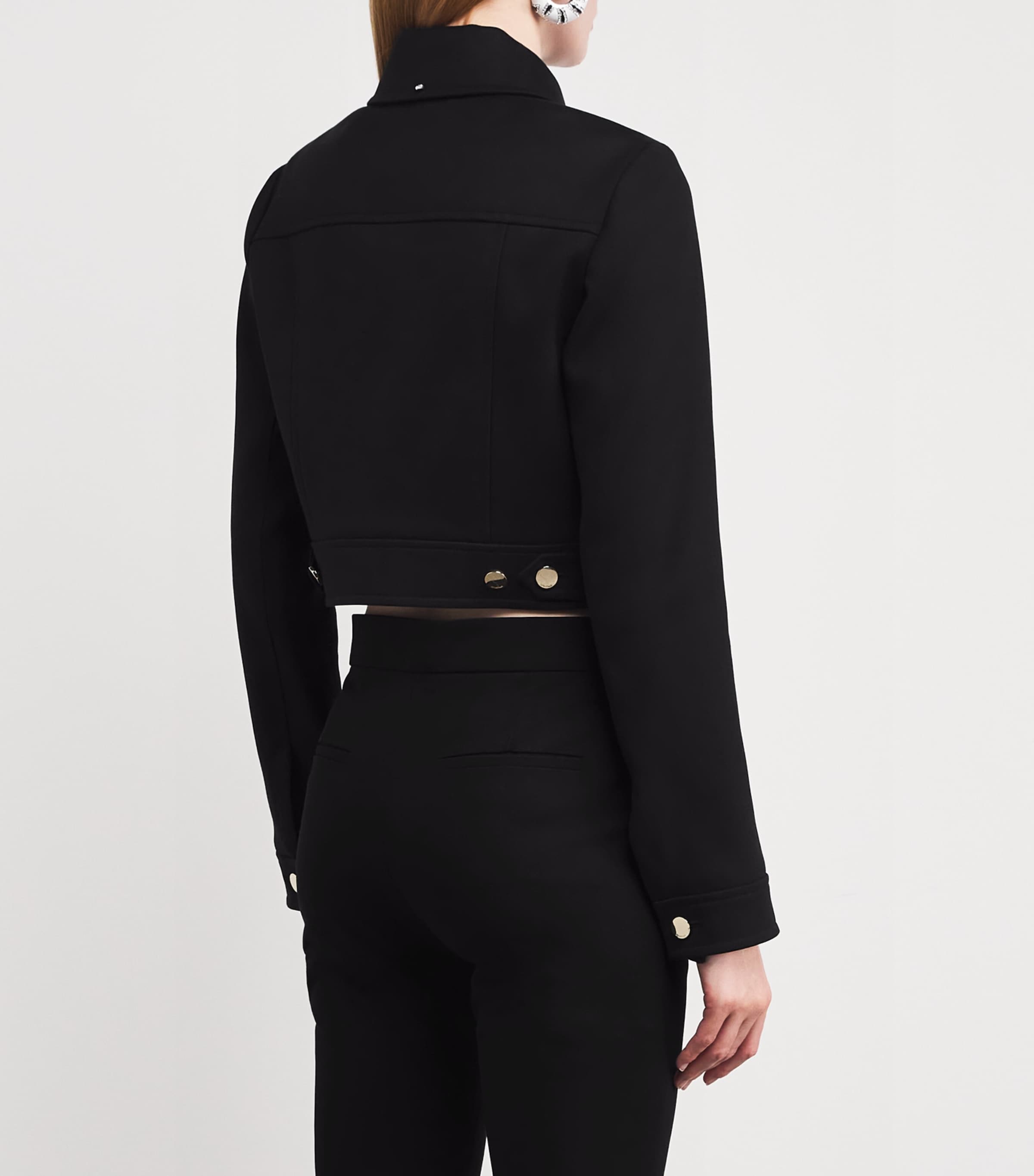 Sportmax Cotton-Blend Mela Cropped Jacket | Harrods US