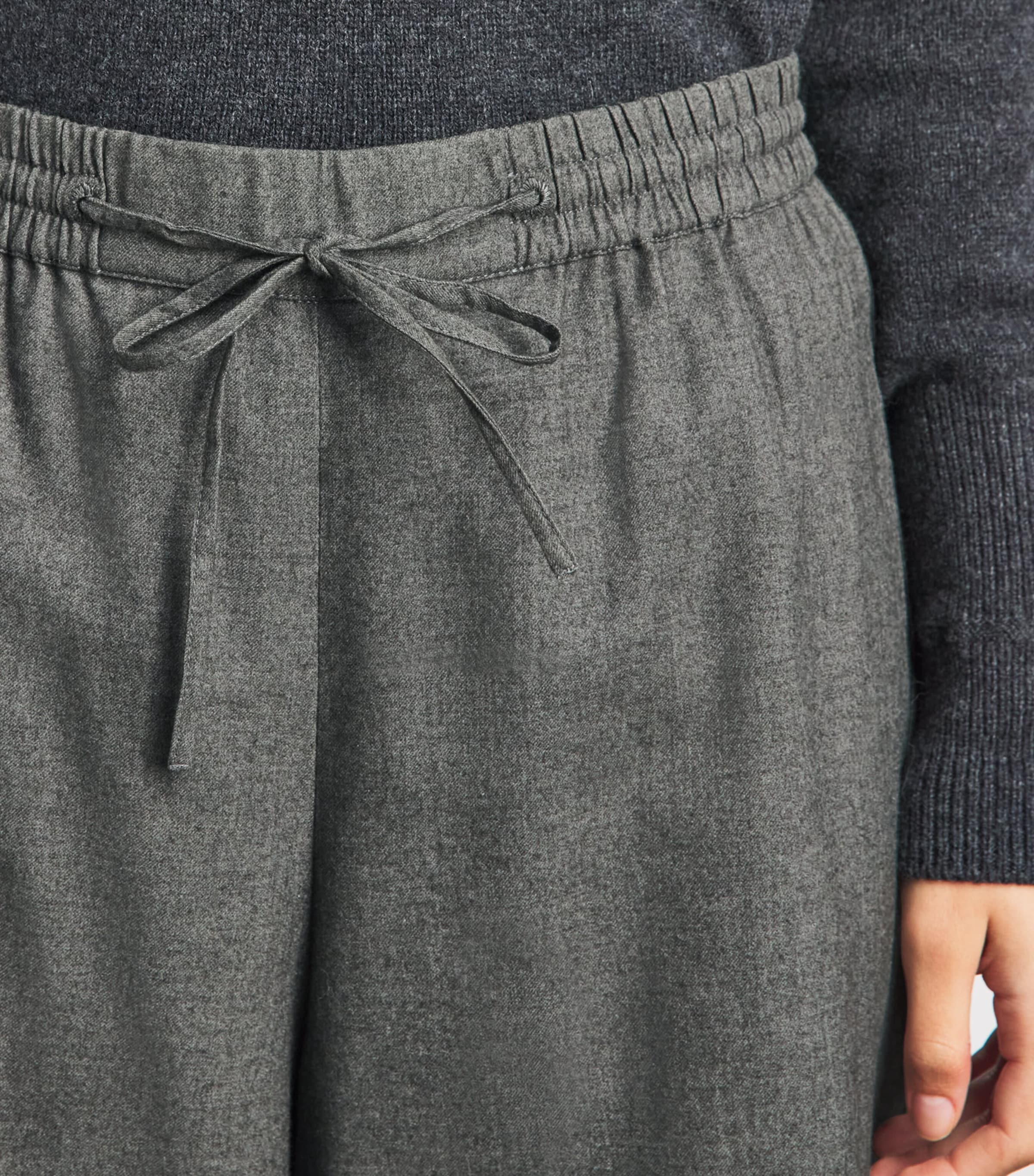 Yves Salomon Cashmere-Cotton Wide Culottes — photo 3