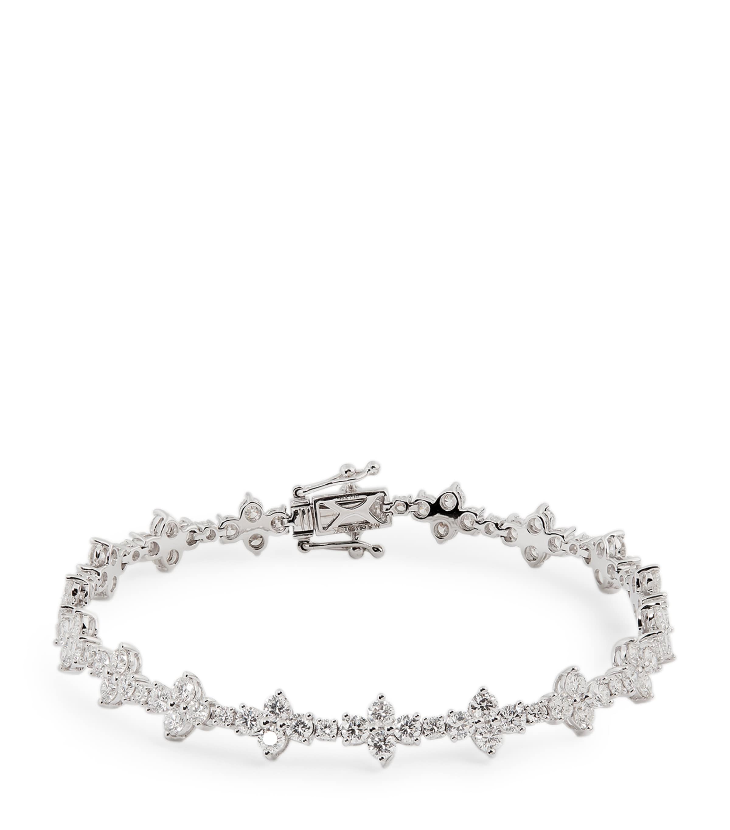 Anita Ko White Gold And Diamond Vivi Tennis Bracelet In Multi