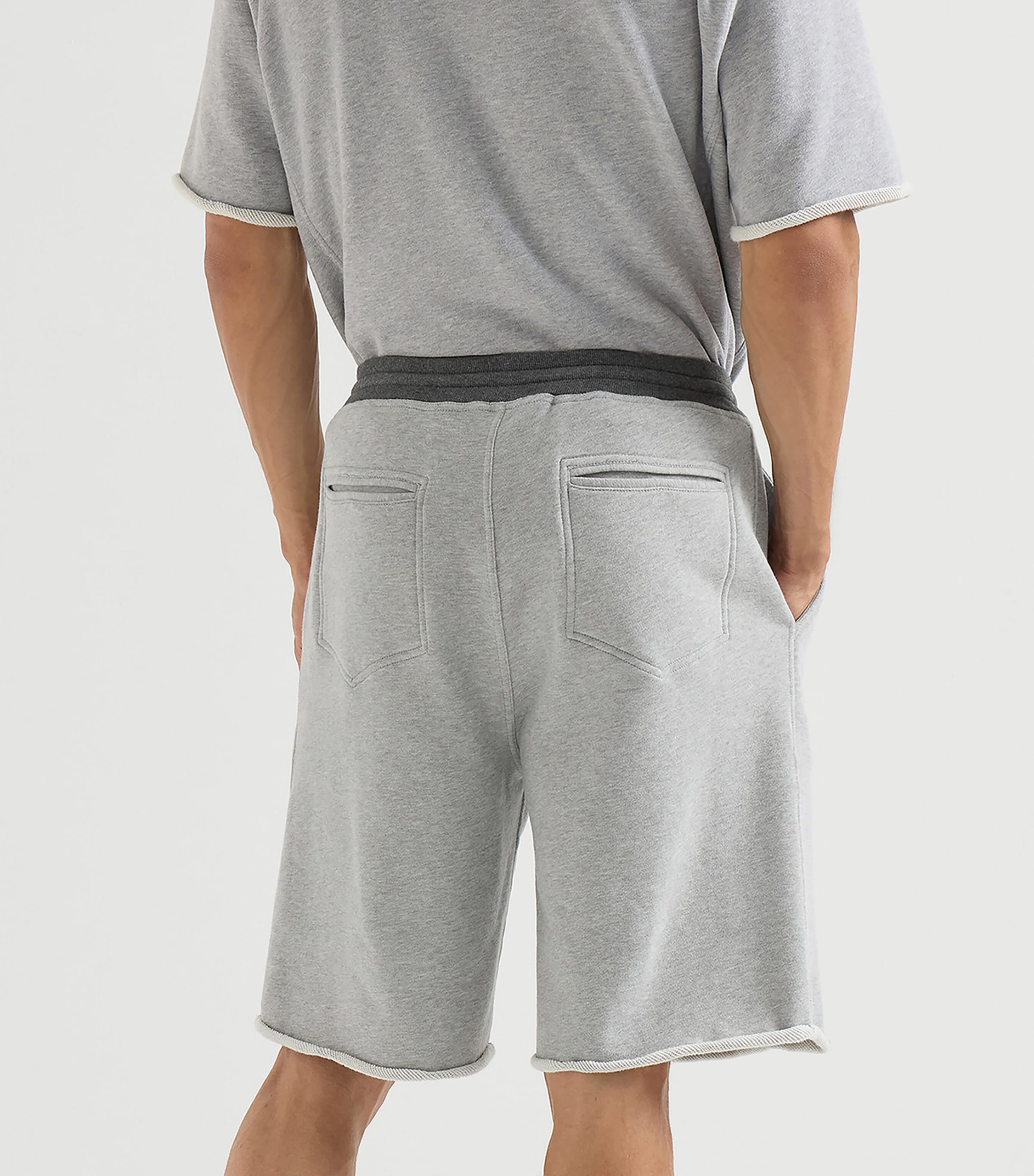 Brunello Cucinelli Mens Cotton Track Bermuda Shorts Image 5
