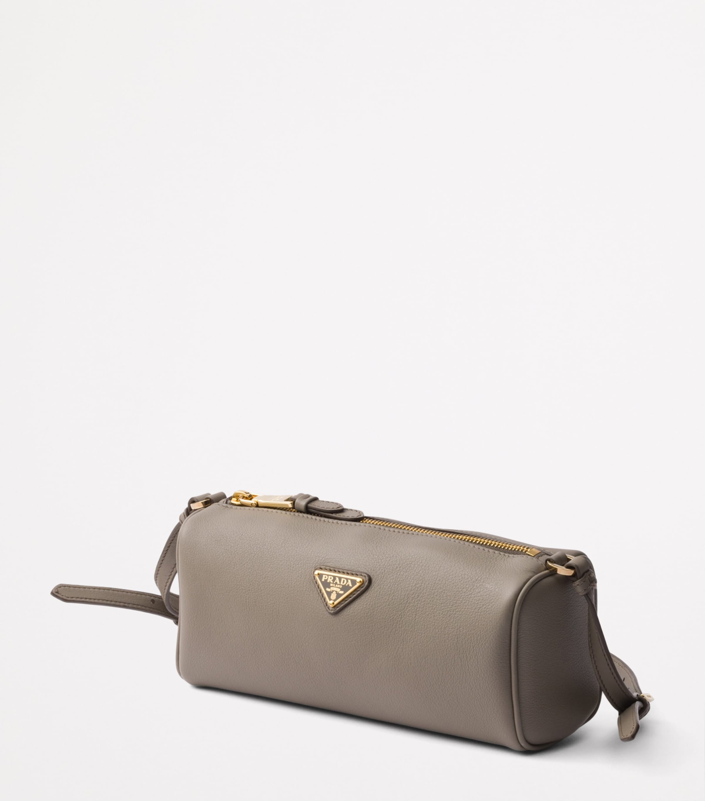 Leather Triangle Shoulder Bag F0572 Image 3