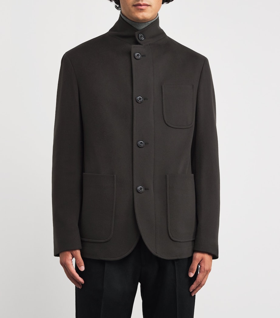 Wool-Cashmere Hybrid Blazer 030 GREY Image 3