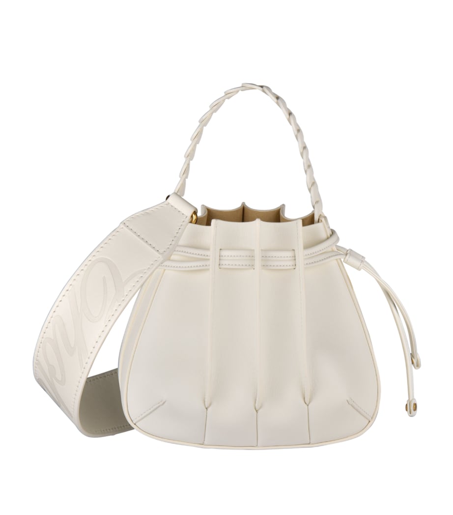 Mini Leather Gem Bucket Bag OFF-WHITE Image 2