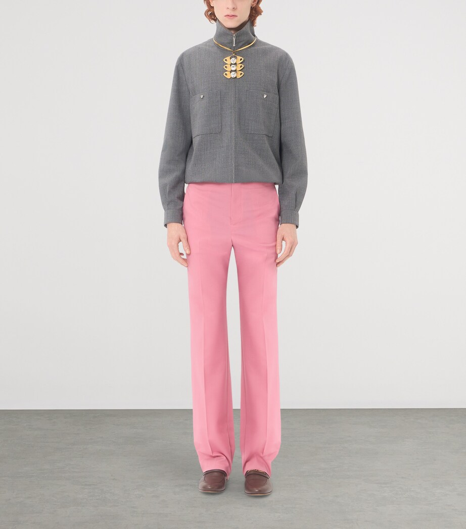 Valentino Garavani Mens Heart Embellished Overshirt Image 5