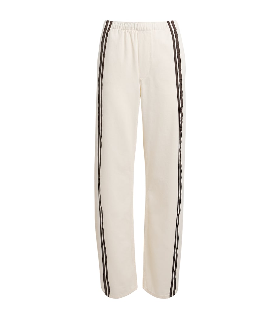 Rag & Bone Womens Stripe Logan Relaxed Jeans Ecrusport Image 1