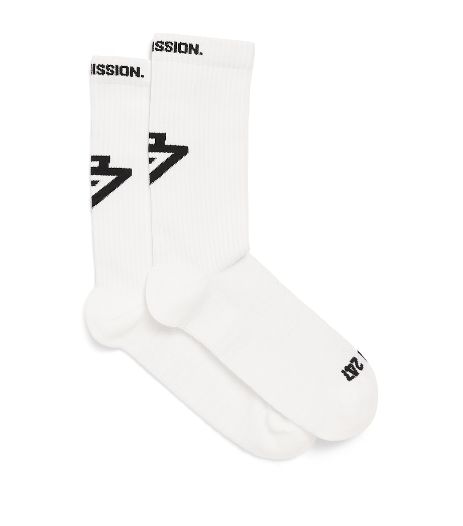 Logo Socks WHITE Image 1