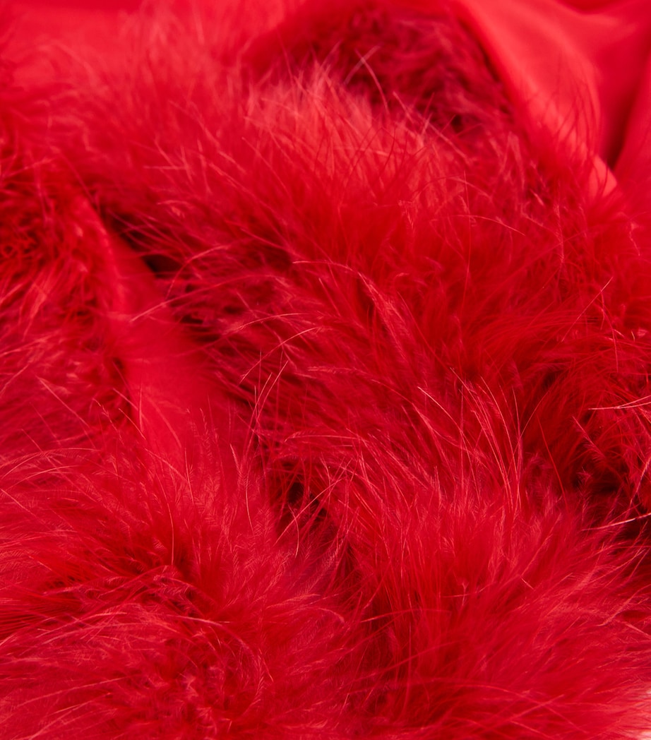 Silk Brief Encounter Babydoll Dress RED Image 4