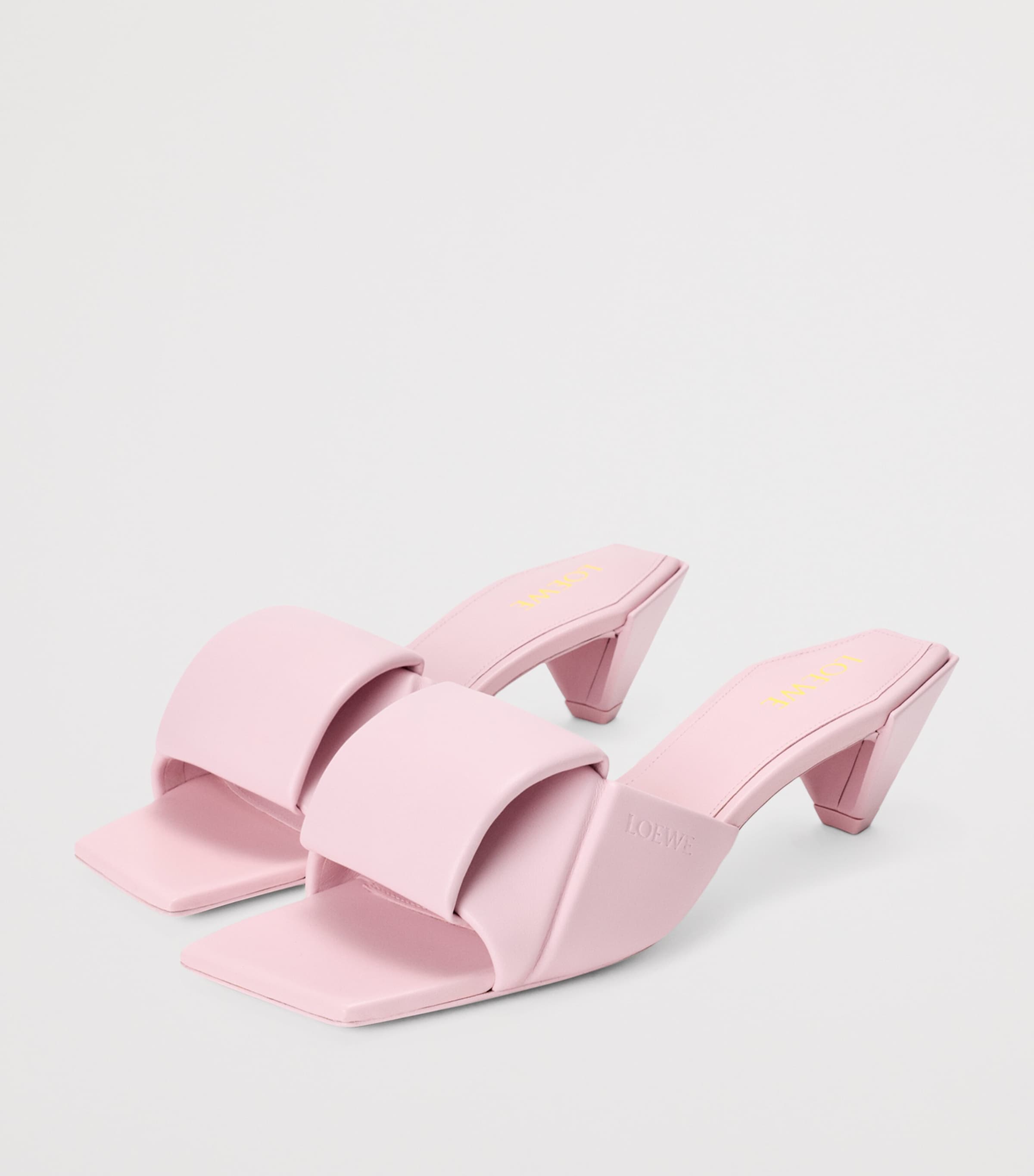 LOEWE Leather Origami Mules 45 Crystal Pink Image 3