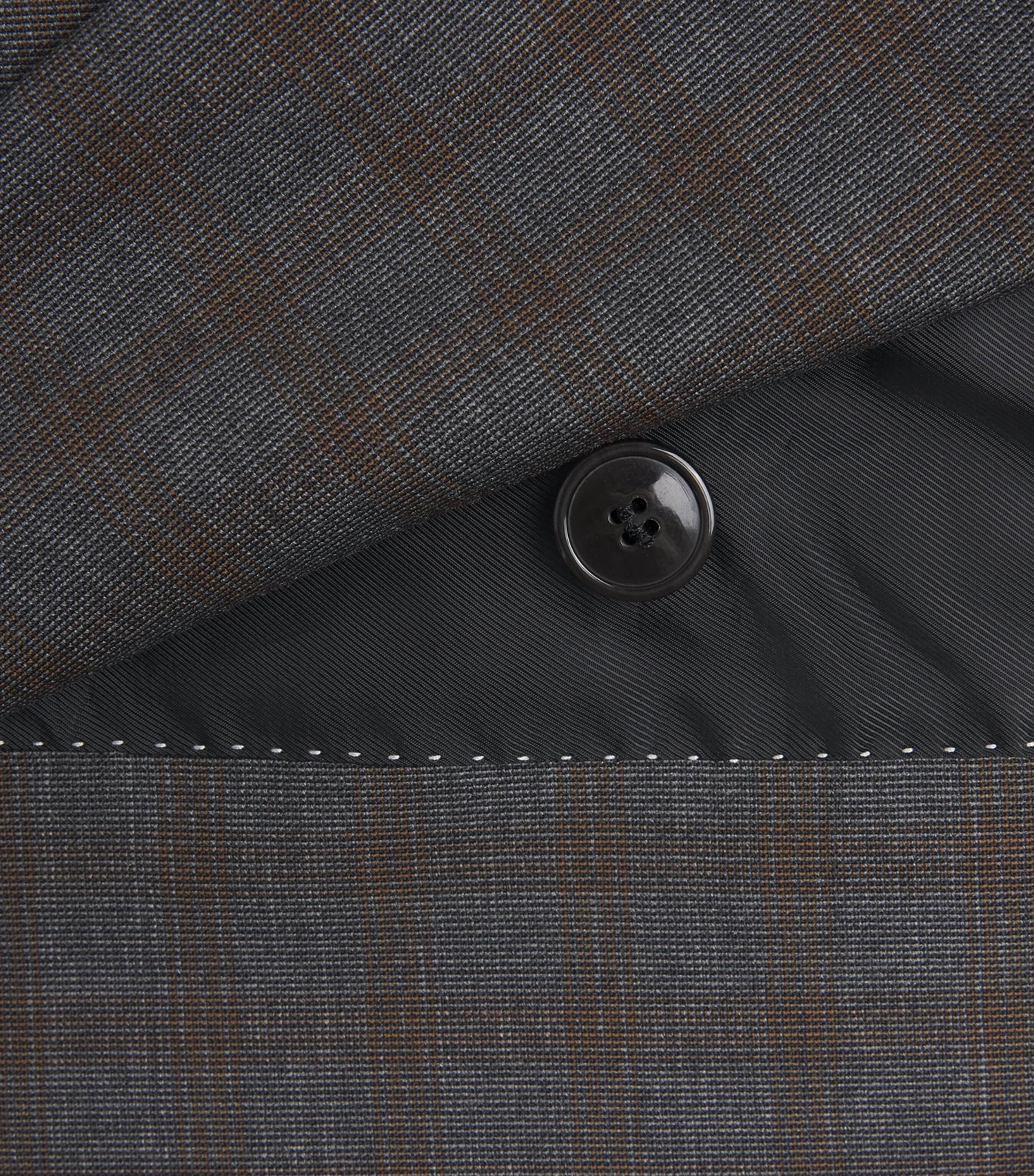 DRIES VAN NOTEN Mens Wool Check Double-Breasted Blazer Image 6