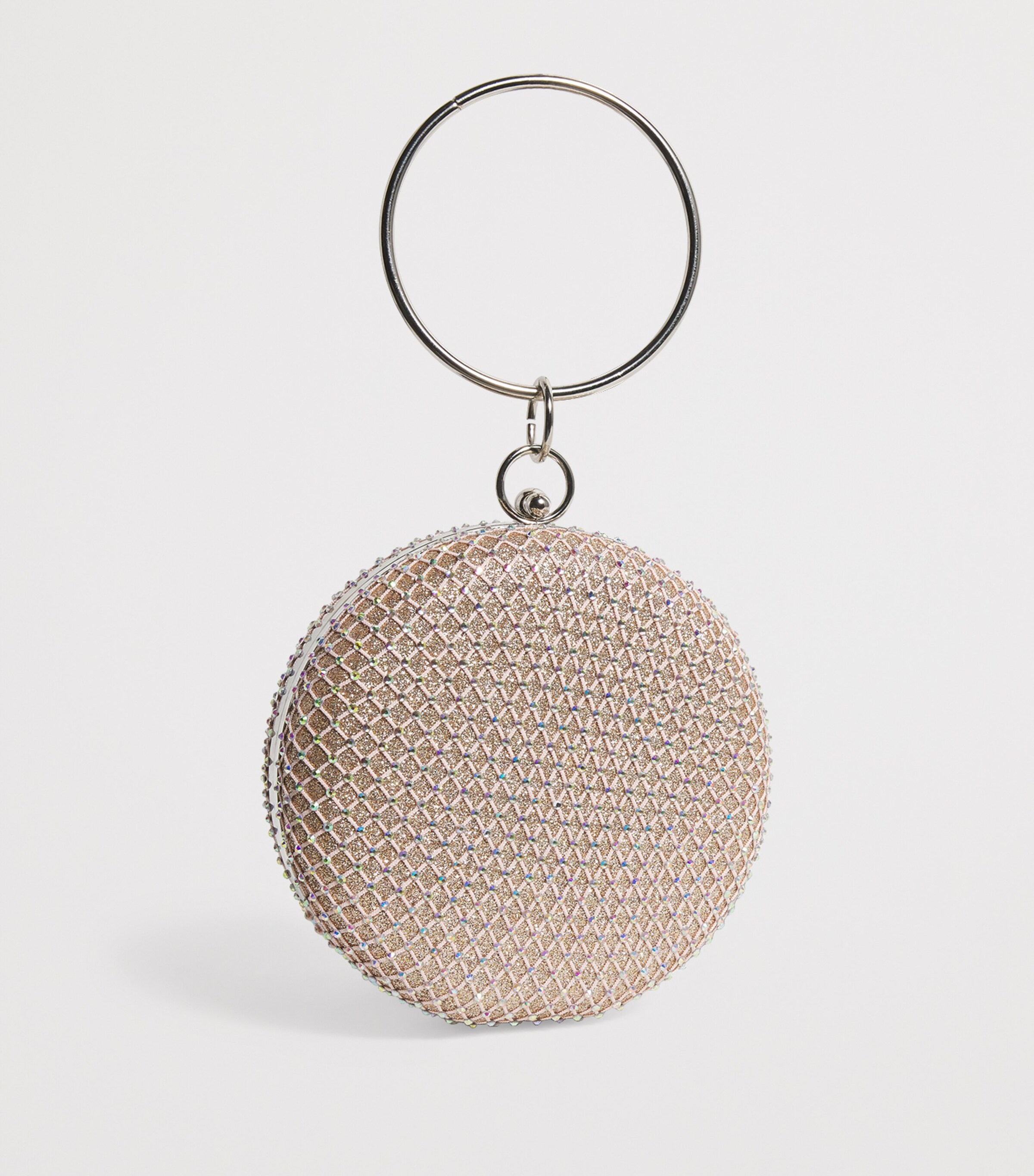 David Charles Diamond Oval Shoulder Bag Xpink Image 2