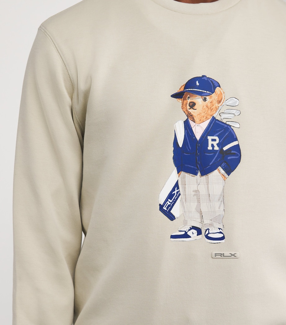 Cotton-Blend Performance Polo Bear Sweatshirt BASIC SAND Image 6
