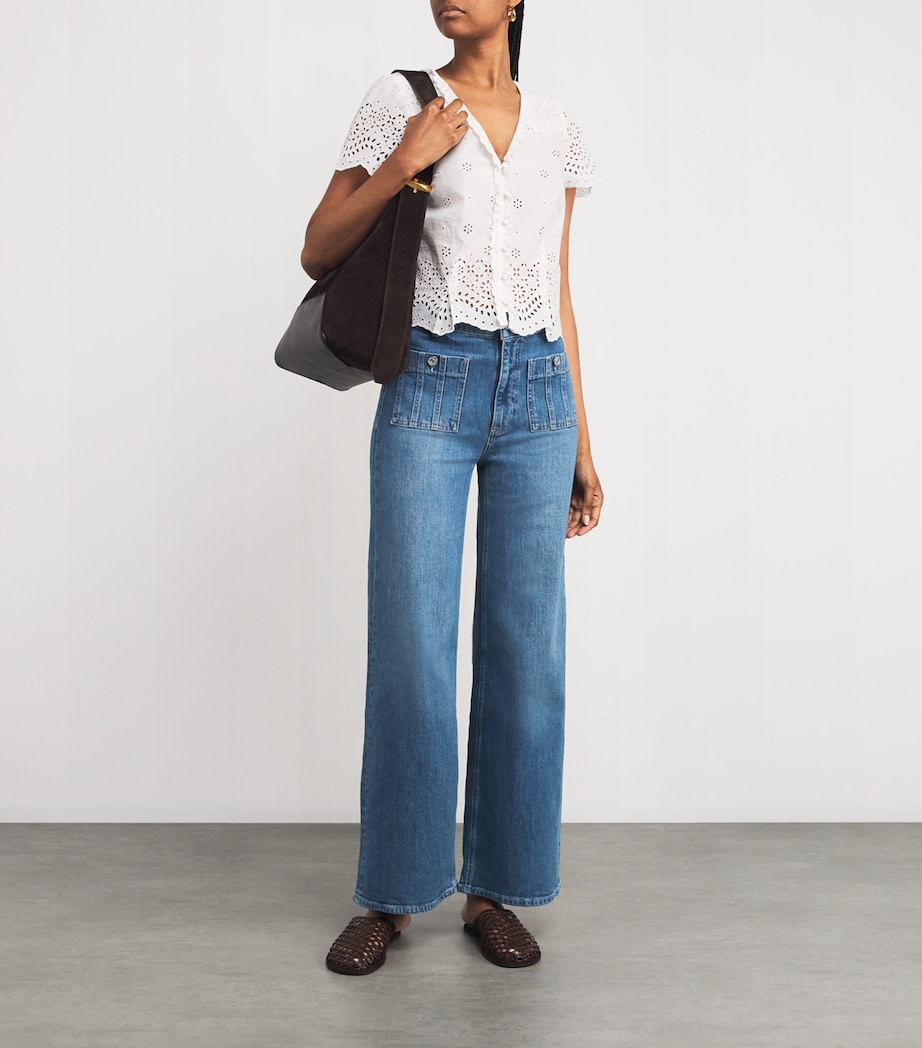 Anessa High-Rise Wide-Leg Jeans PALEY Image 2