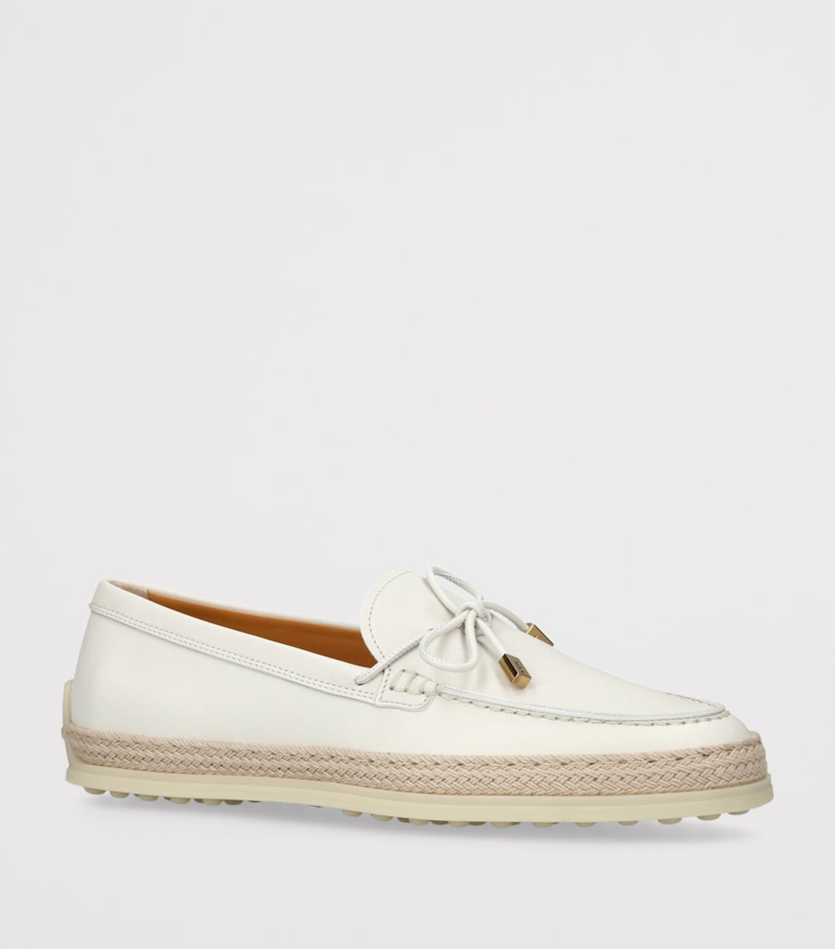 Tod's Suede Laccetto Loafers 20 White Image 3