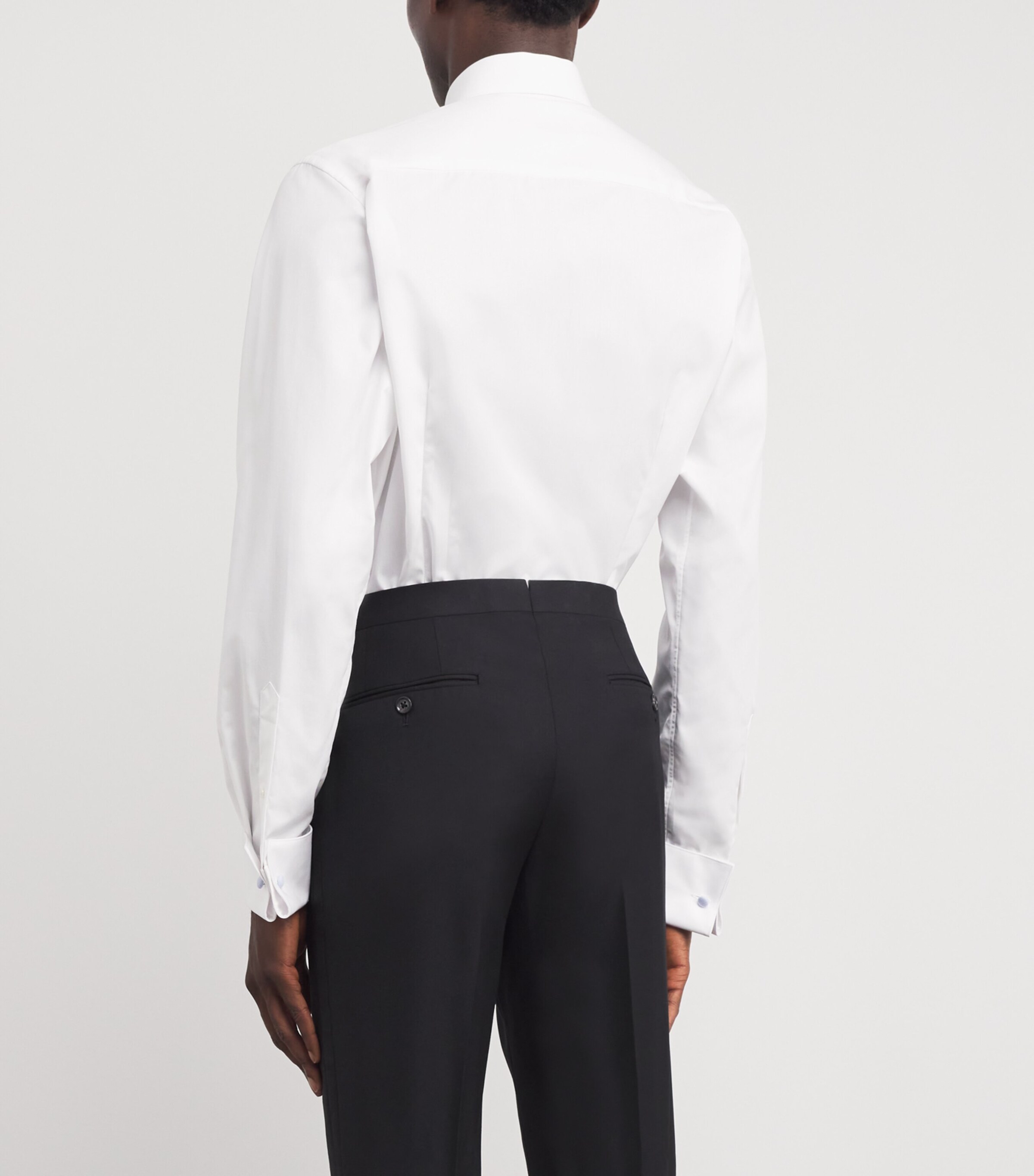 Plissé-Front Contemporary Fit Shirt 00 WHITE Image 4