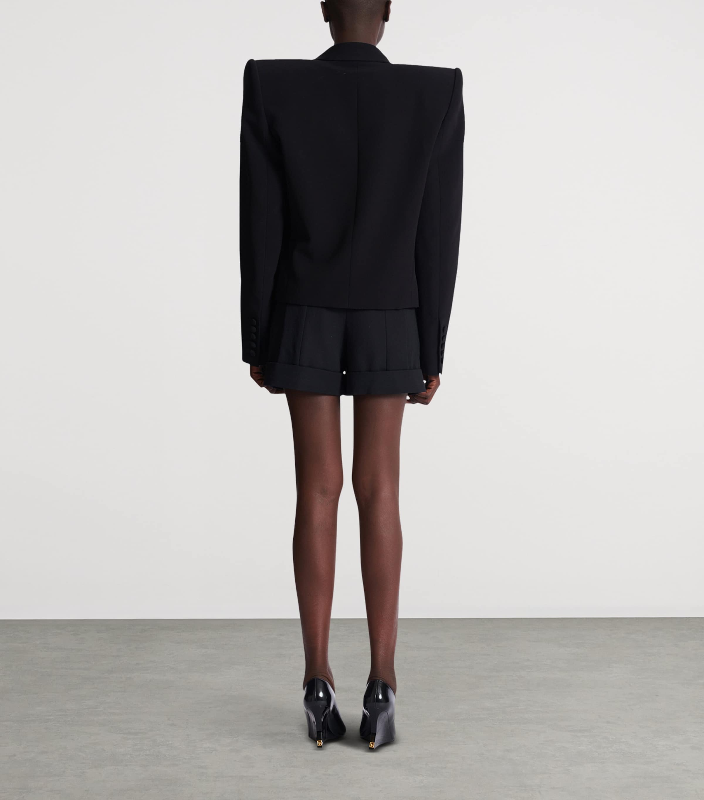 Cropped Embellished Jacket EAD NOIR/OR Image 6