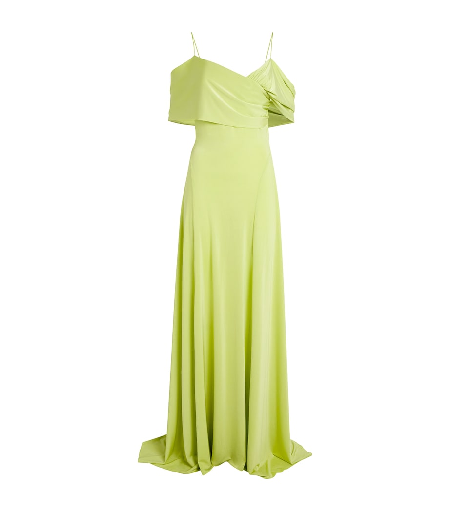 Draped Luminous Linger Gown PISTACHIO Image 1