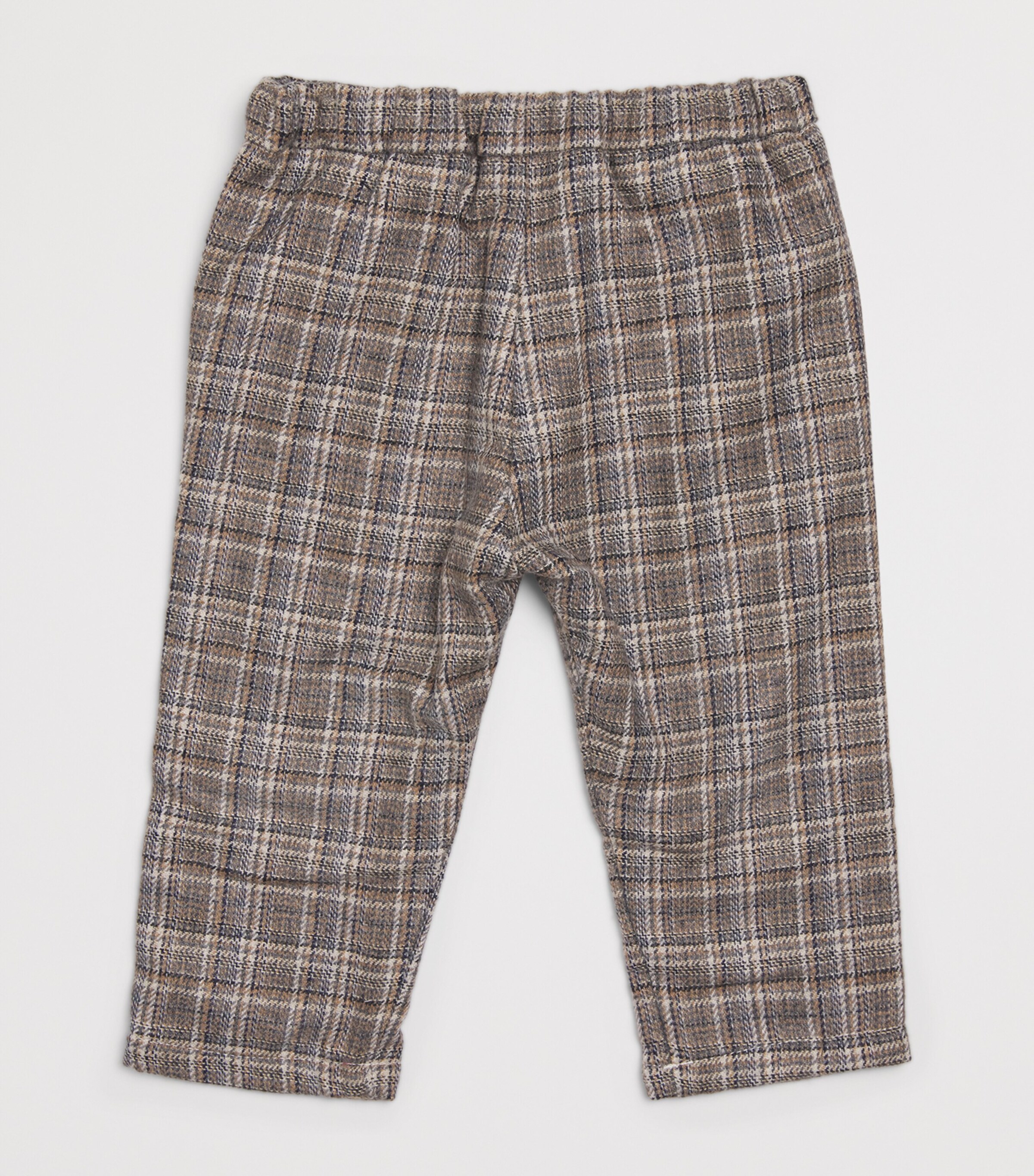 Wool-Blend Check Trousers (3 Months-4 Years) 68ECORCE Image 2