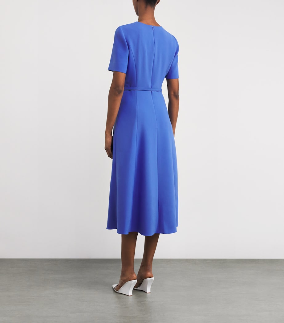Draped Belted Midi Dress 474 BLUEBELL Image 3