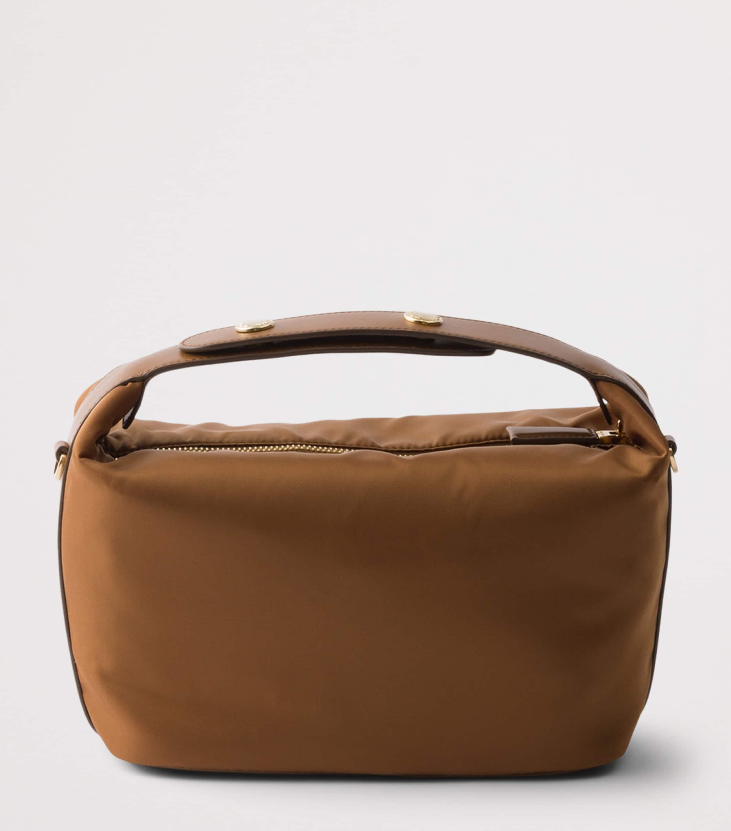 Prada Mini Re-Nylon Chérie Top-Handle Bag Brown Image 3
