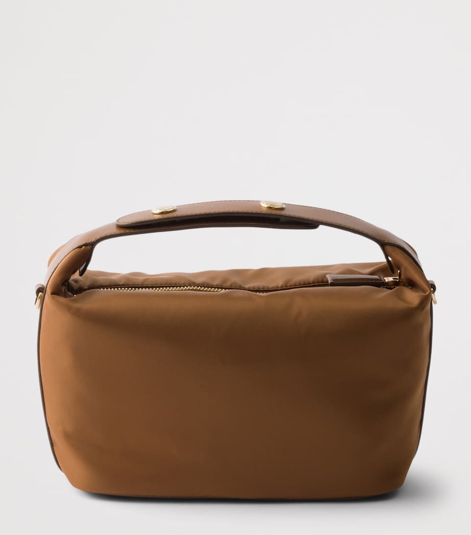 Prada Mini Re-Nylon Chérie Top-Handle Bag Brown Image 3