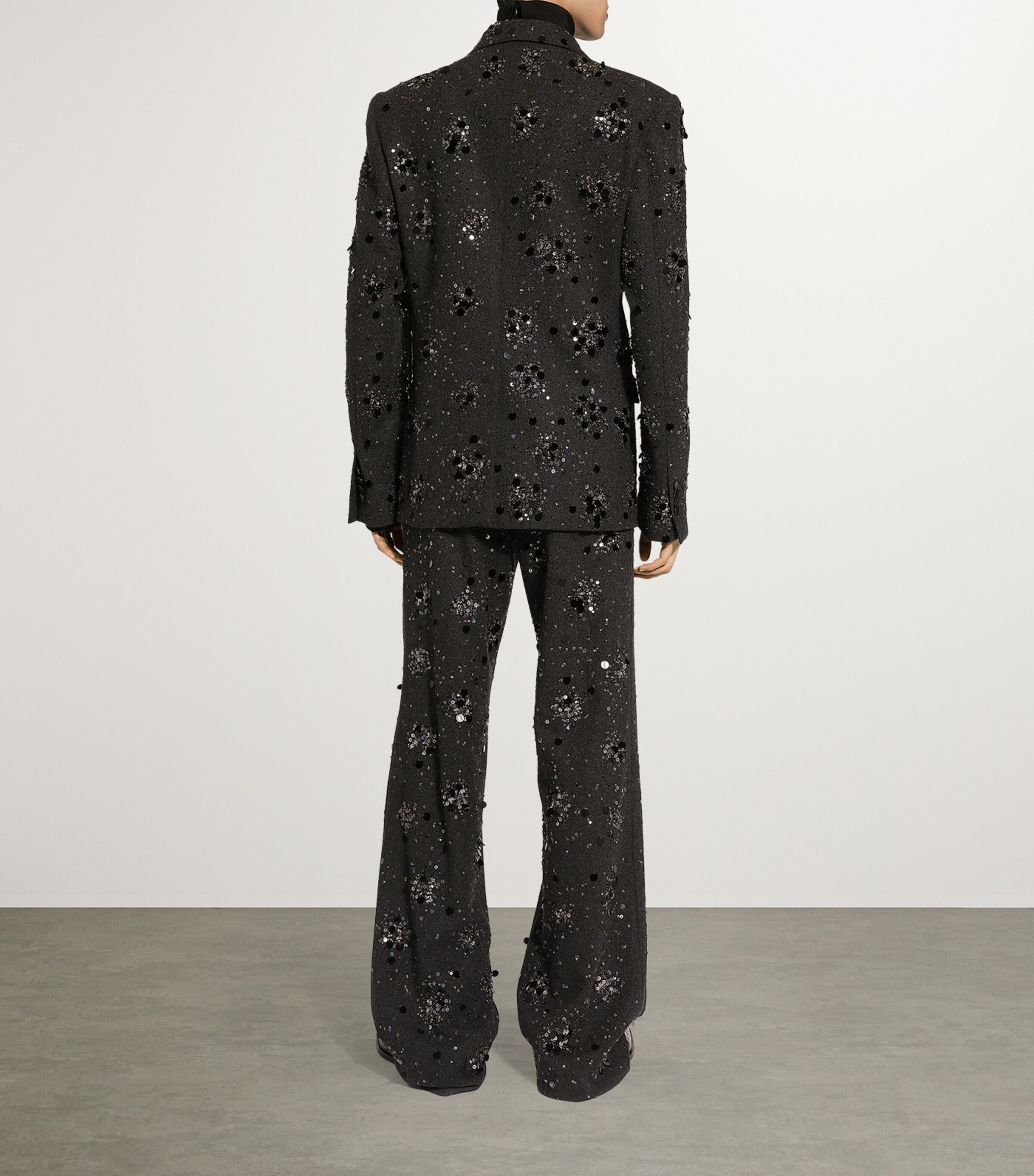 Silk High-Neck Shirt N0000-BLACK Image 4