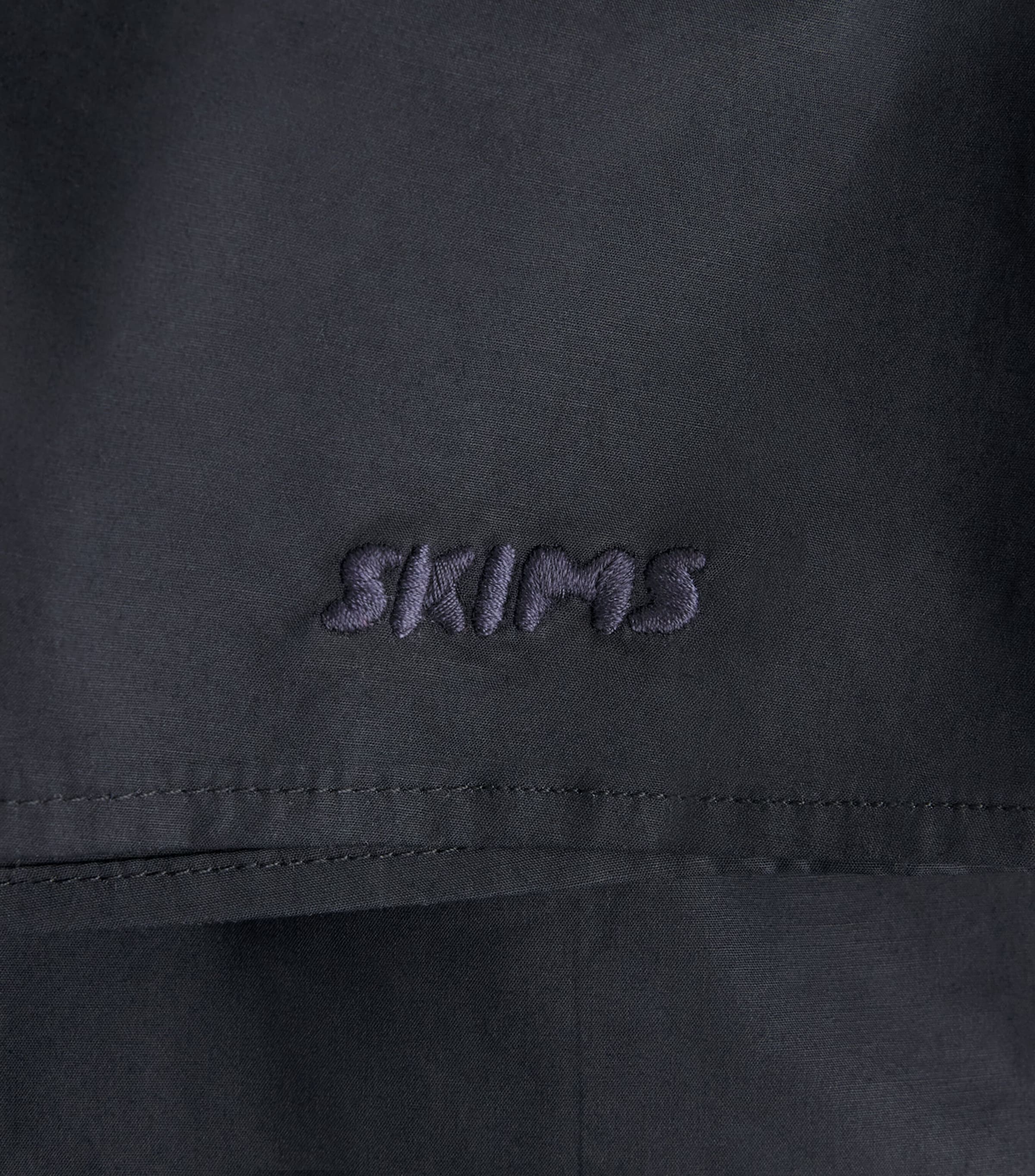 Skims Womens Cotton Flutter Shorts Onyx Image 6