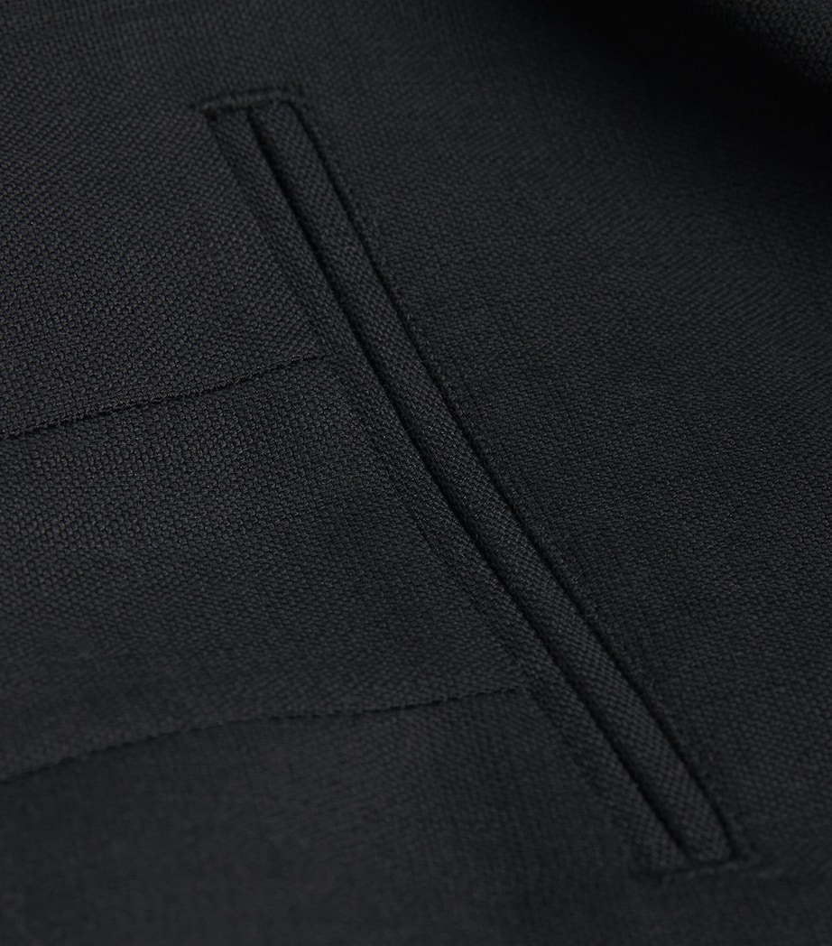 Pleated Trent Tailored Shorts BLACK Image 5