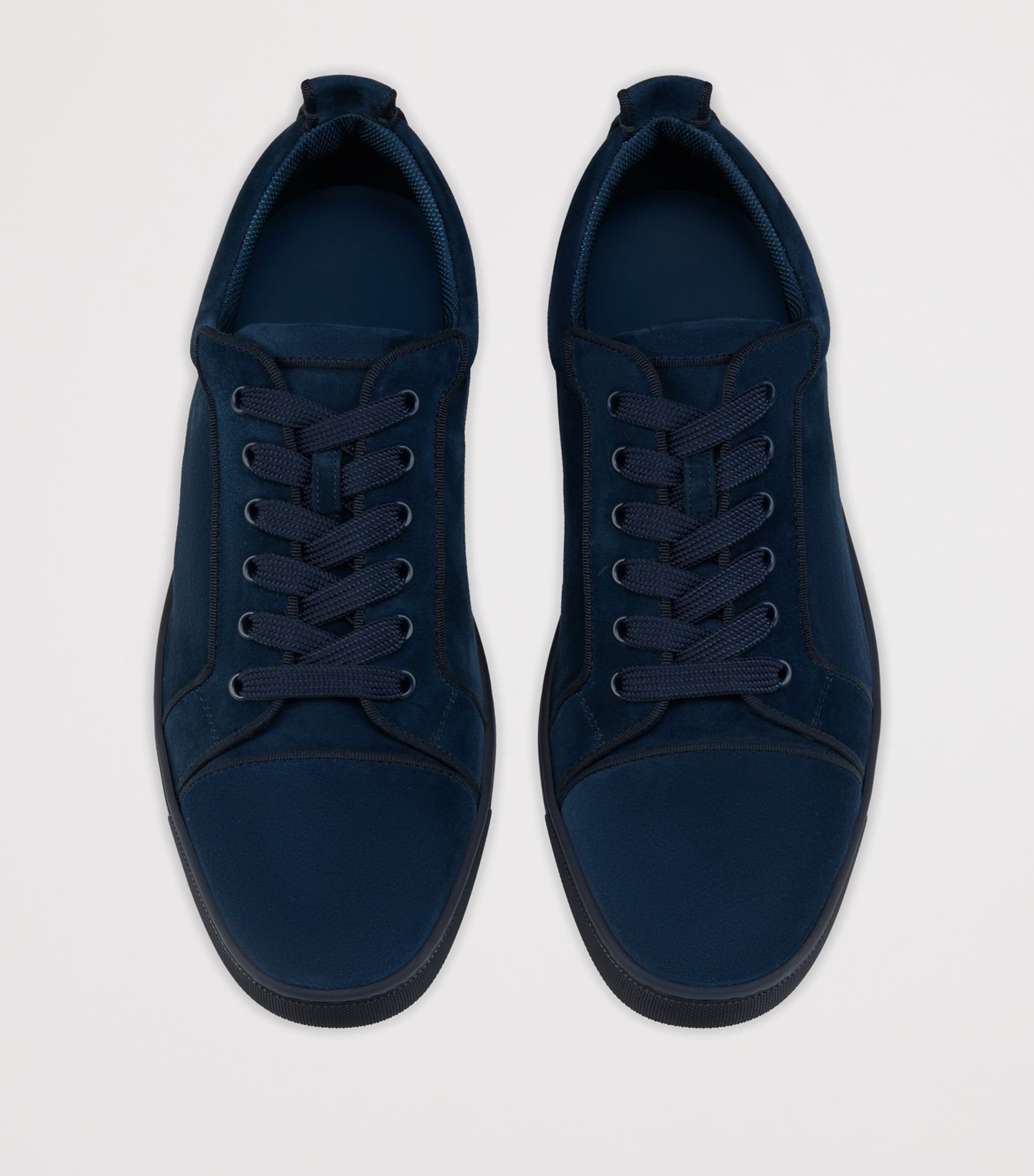 Christian Louboutin Navy Louis Junior Orlato Suede Sneakers